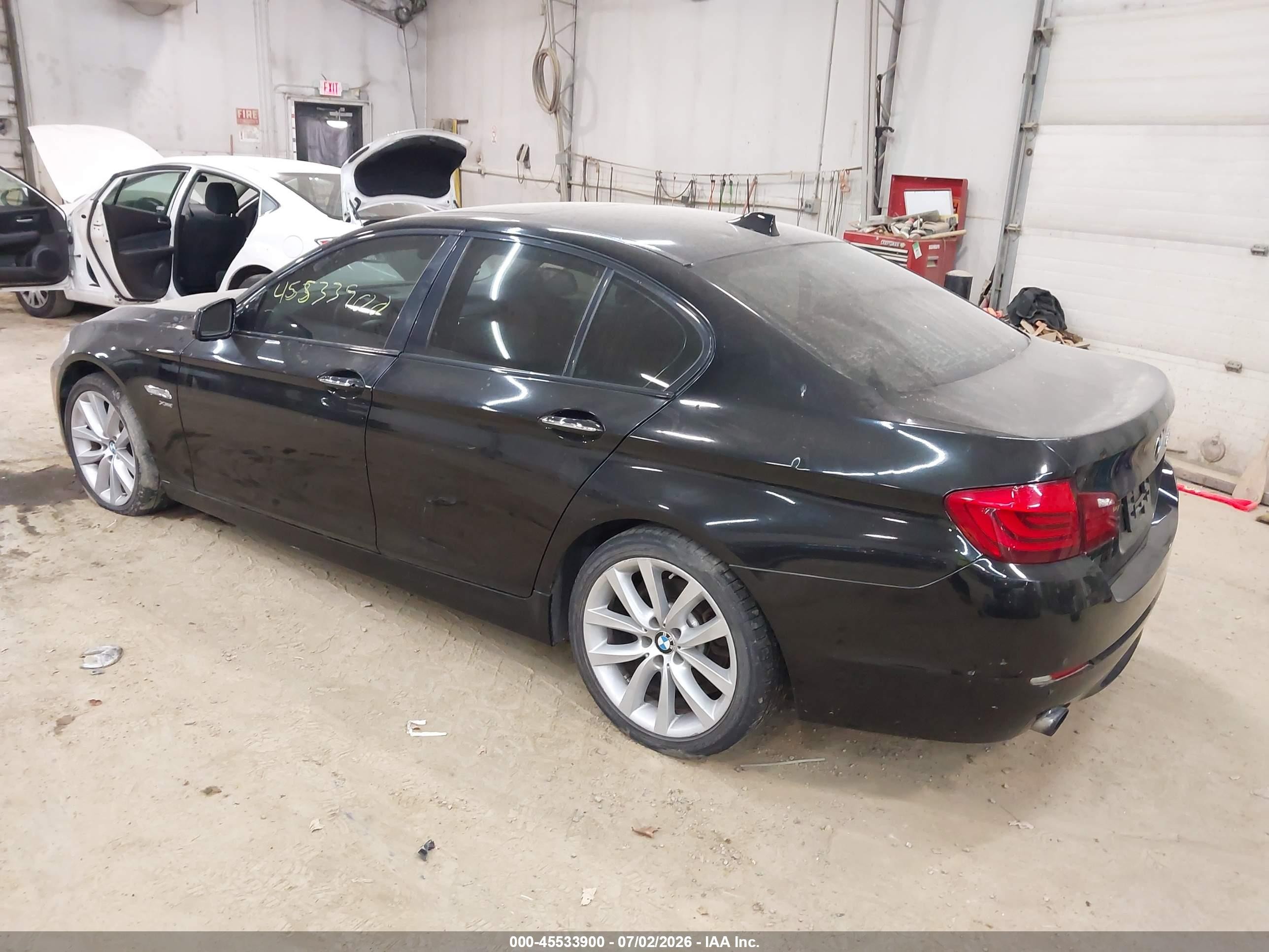 2011 Bmw 535i Xdrive Black vin: WBAFU7C52BC874251