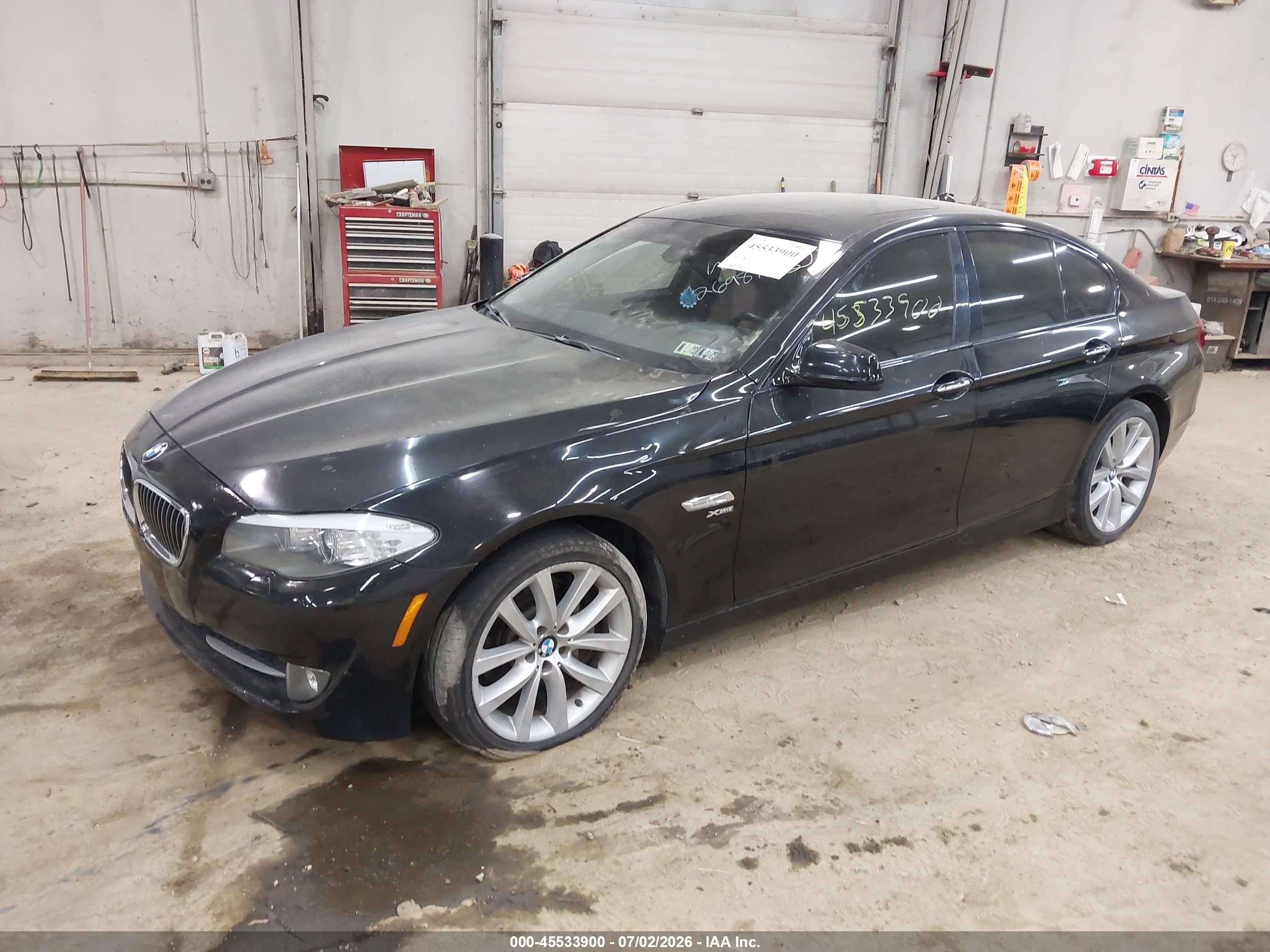 2011 Bmw 535i Xdrive Black vin: WBAFU7C52BC874251