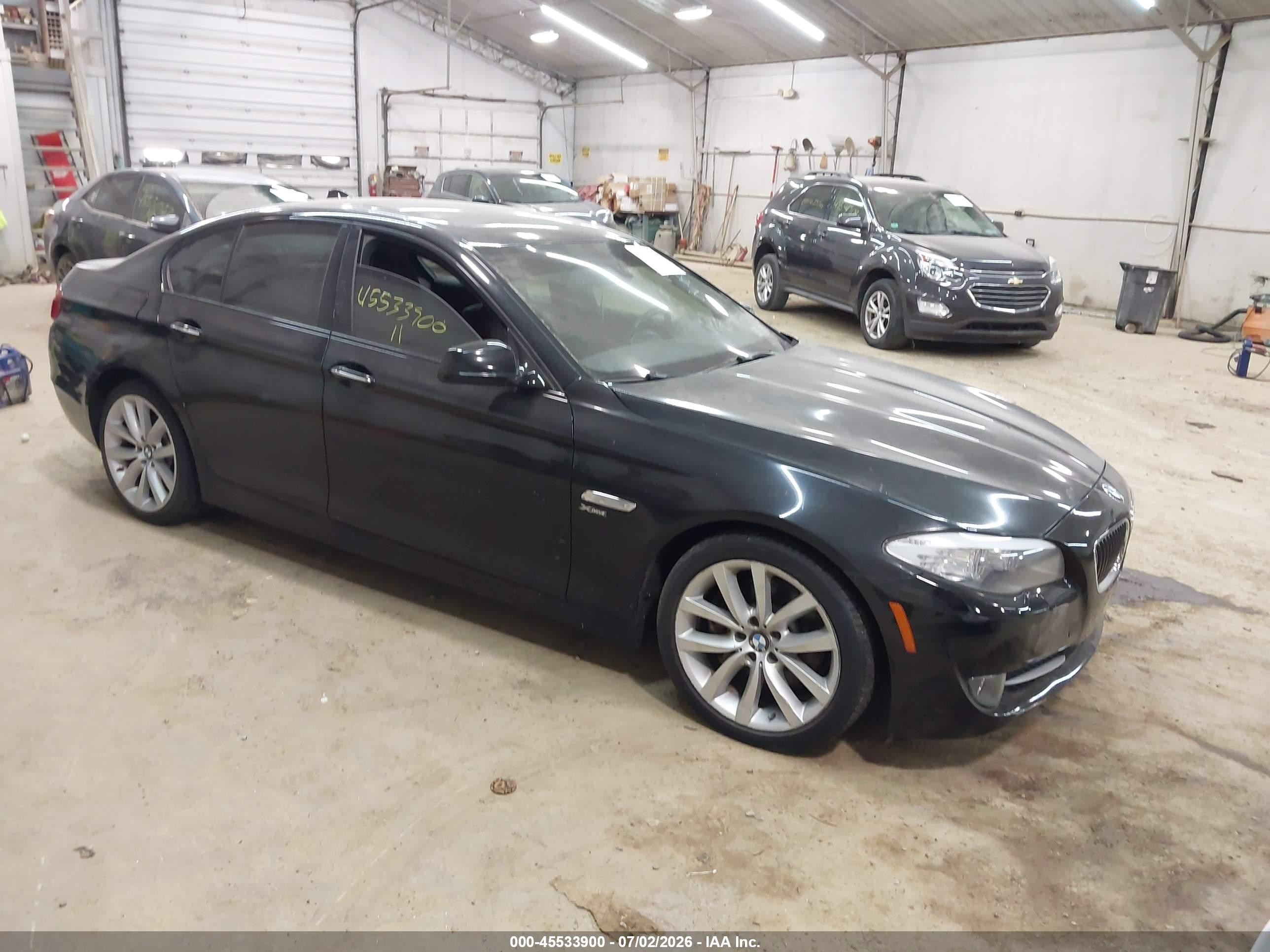 2011 Bmw 535i Xdrive Black vin: WBAFU7C52BC874251