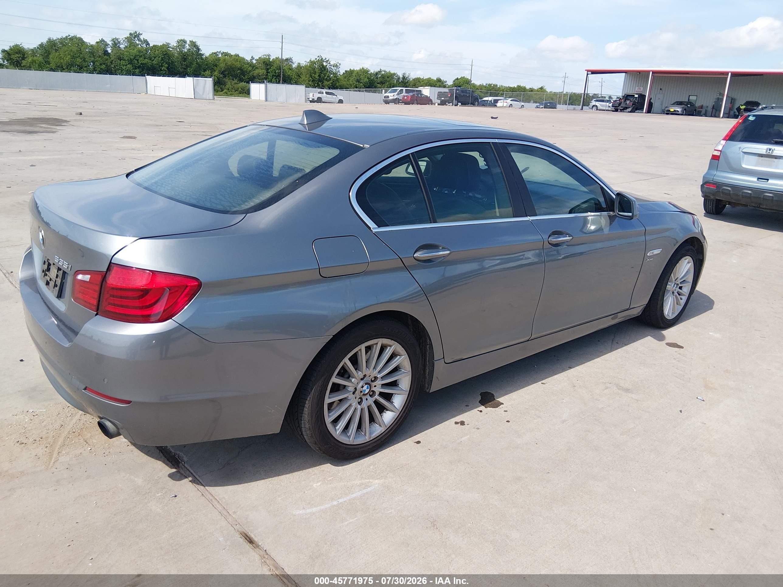 2012 Bmw 535i Xdrive Gray vin: WBAFU7C52CDU60012