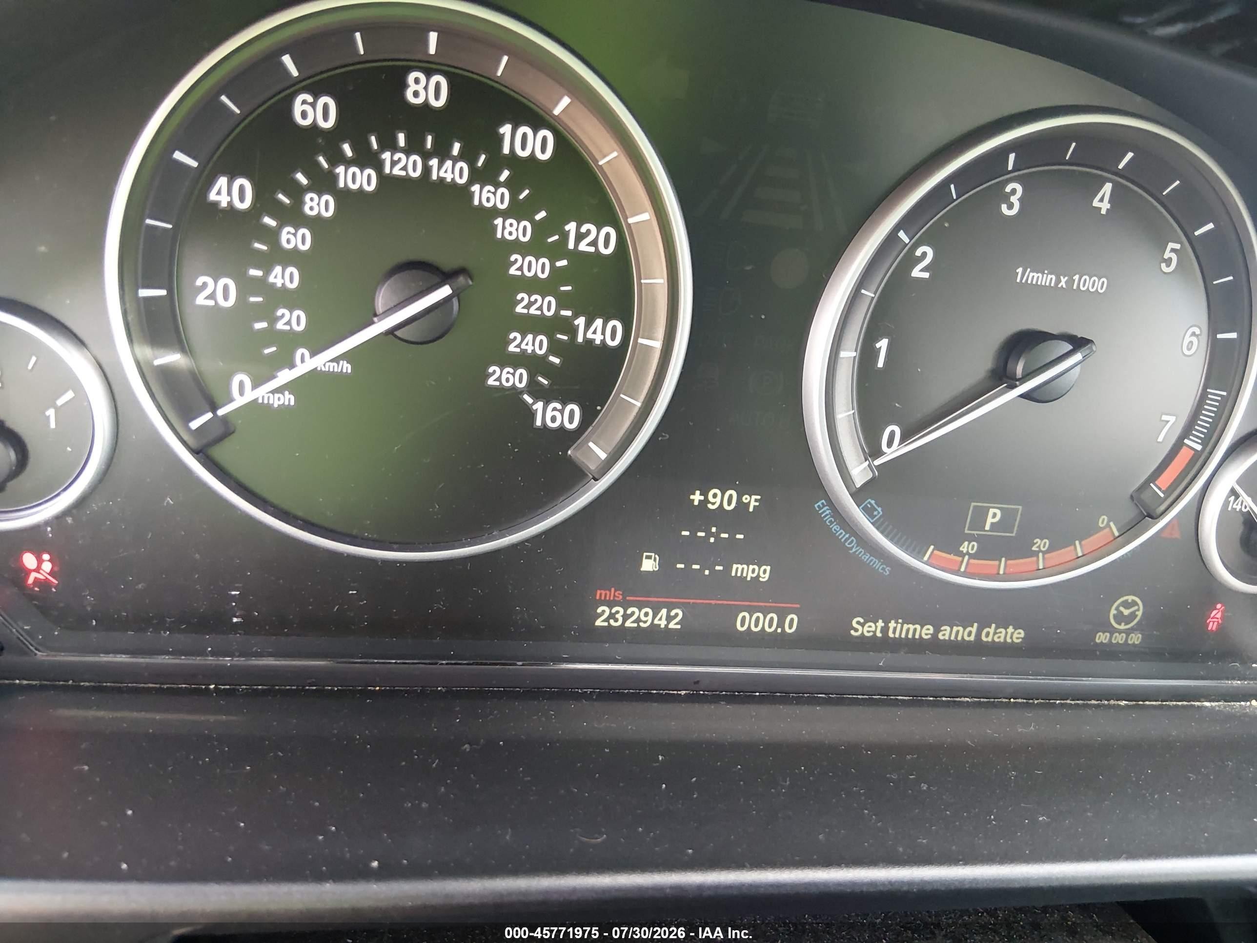 2012 Bmw 535i Xdrive Gray vin: WBAFU7C52CDU60012