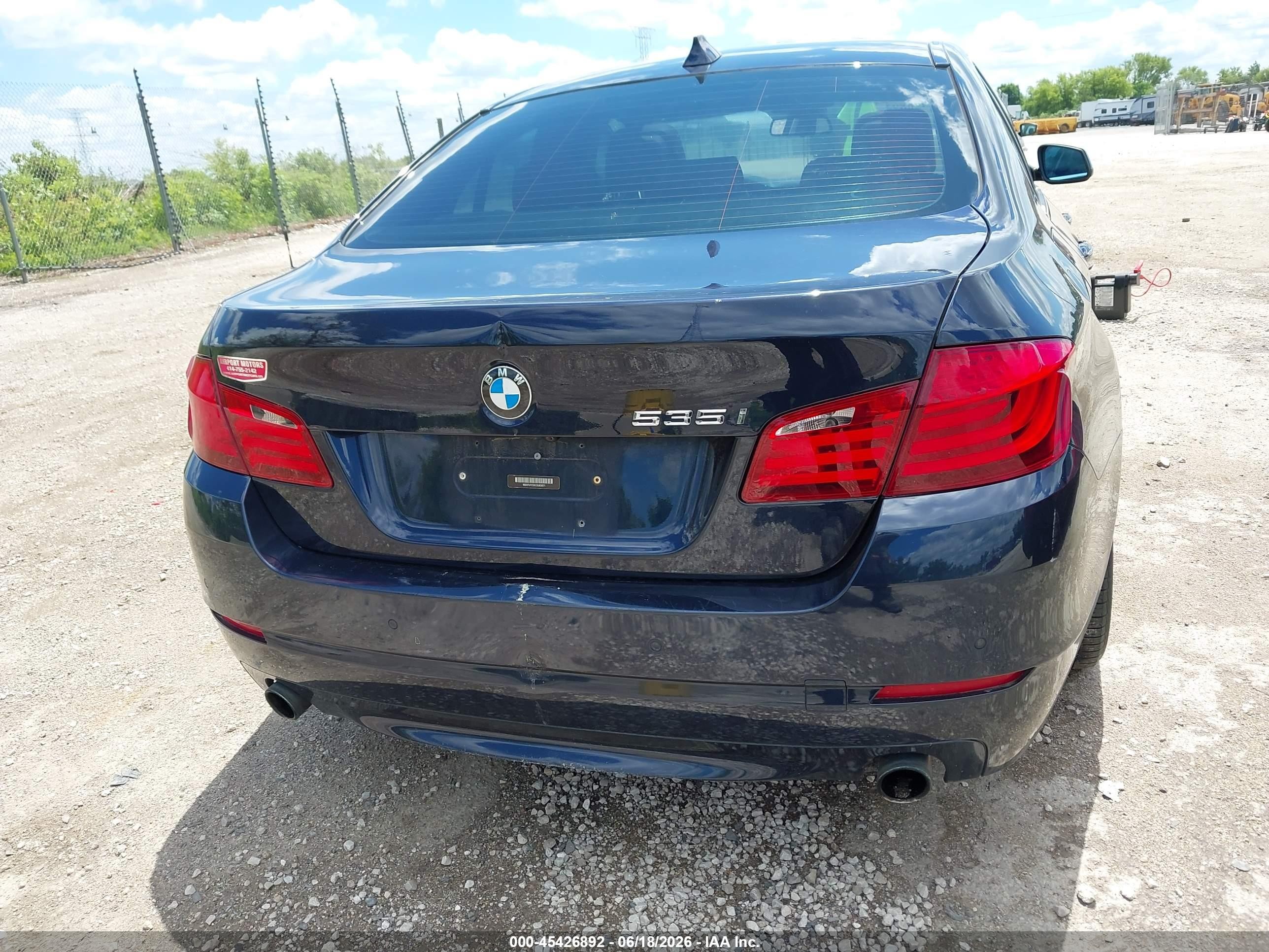 2012 Bmw 535i Xdrive Черный vin: WBAFU7C52CDU63671