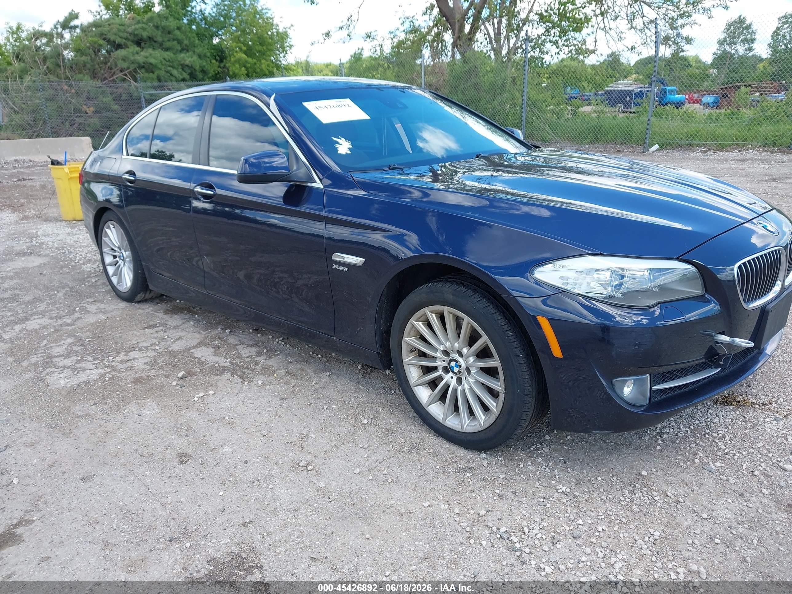 2012 Bmw 535i Xdrive Черный vin: WBAFU7C52CDU63671