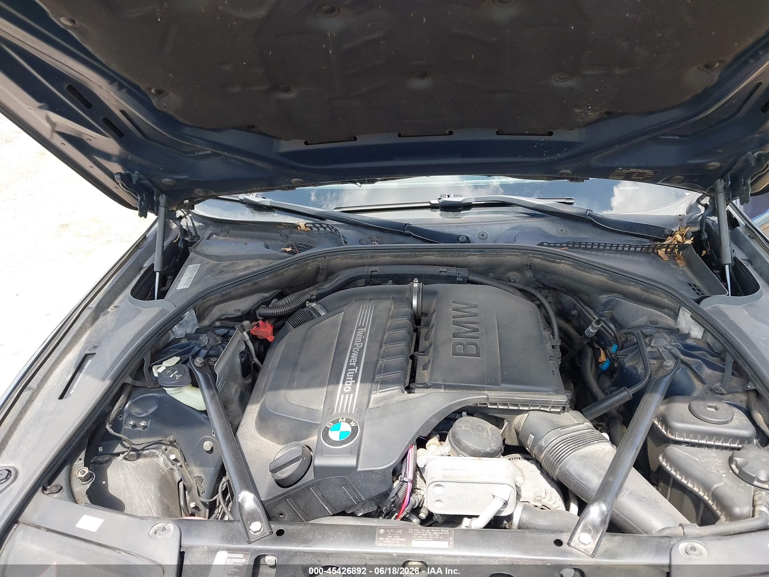 2012 Bmw 535i Xdrive Черный vin: WBAFU7C52CDU63671