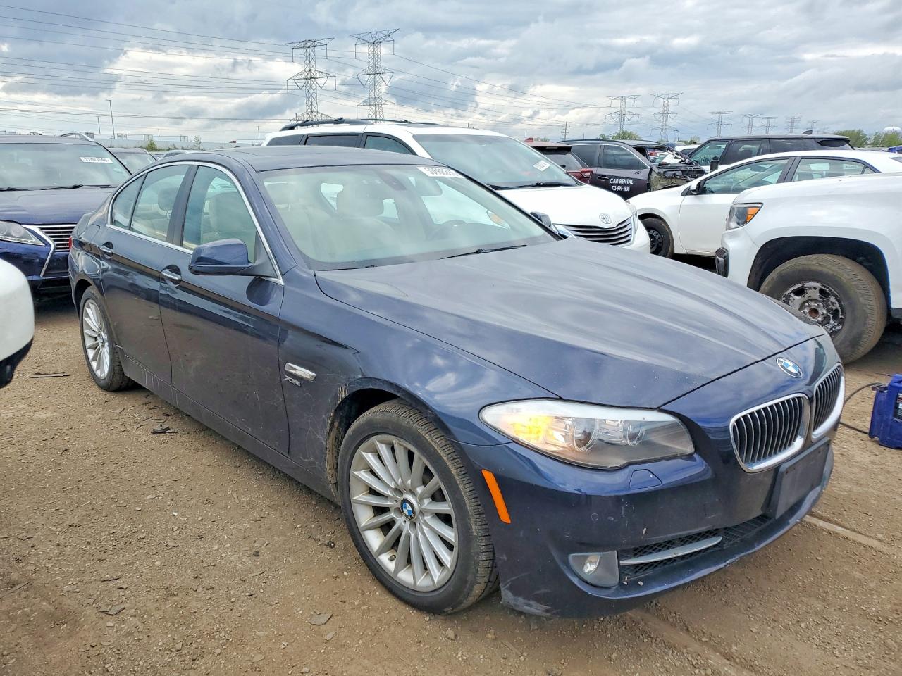 2012 Bmw 535 Xi Blue vin: WBAFU7C52CDU65243