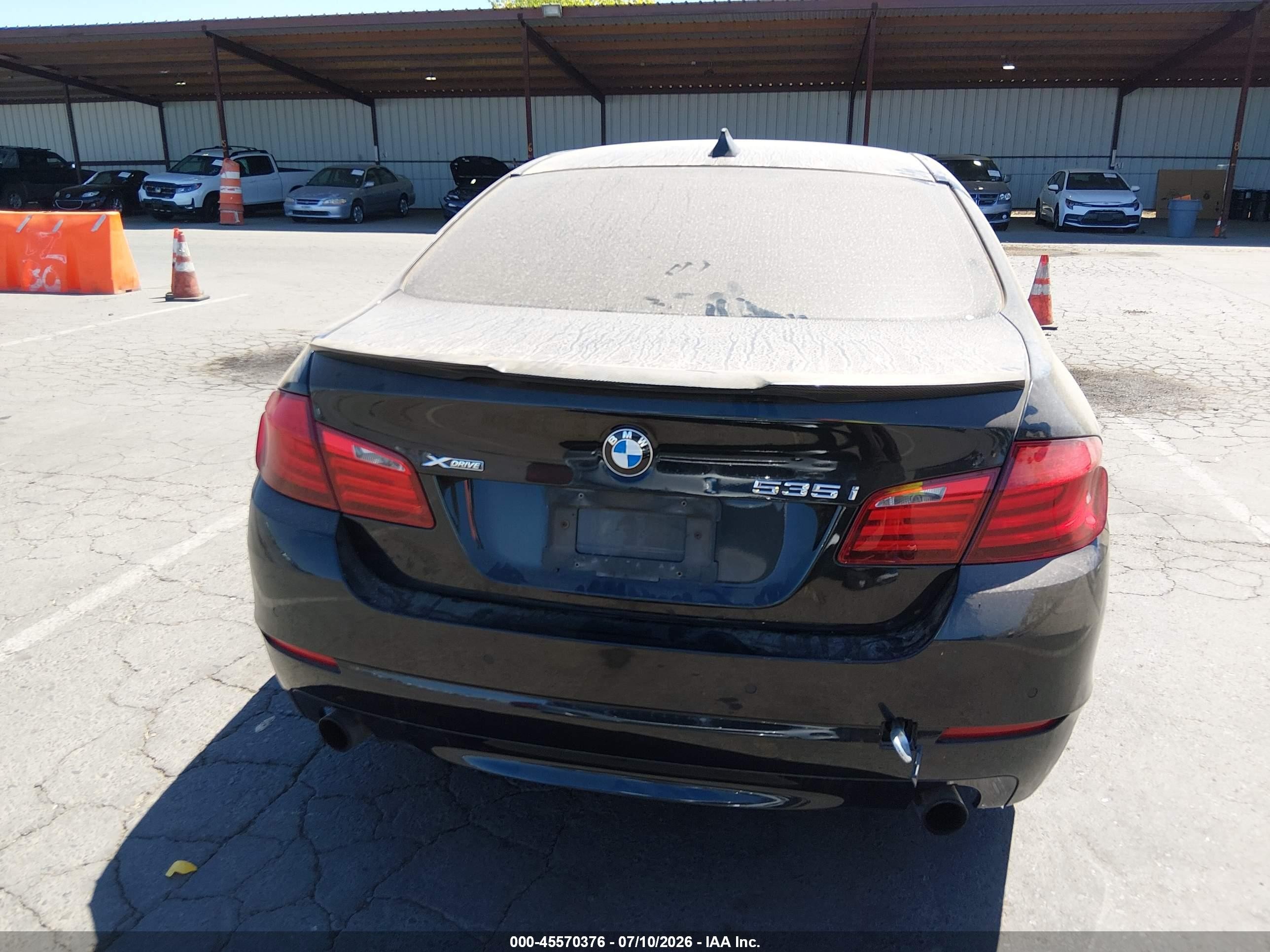2013 Bmw 535i Xdrive Black vin: WBAFU7C52DDU67530