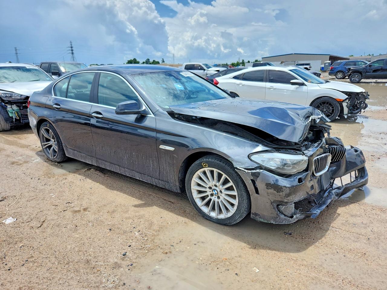 2013 Bmw 535 Xi Black vin: WBAFU7C52DDU67589