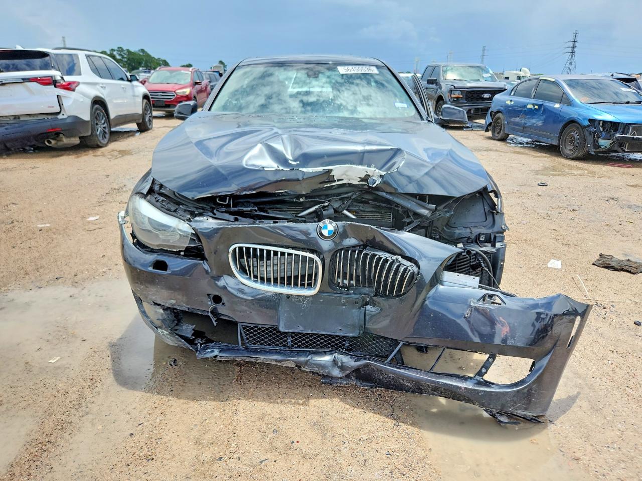 2013 Bmw 535 Xi Black vin: WBAFU7C52DDU67589