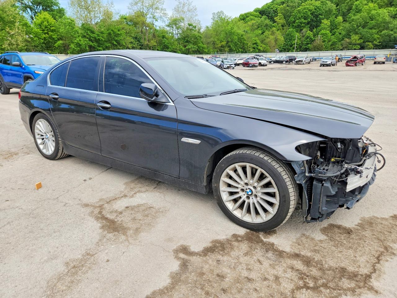 2013 Bmw 535 Xi Gray vin: WBAFU7C52DDU68516