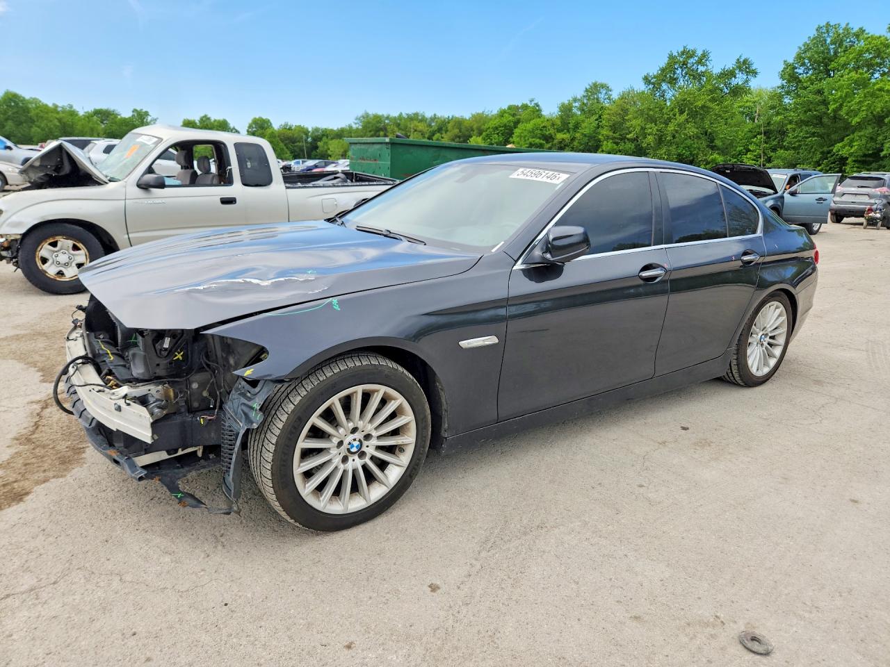 2013 Bmw 535 Xi Gray vin: WBAFU7C52DDU68516