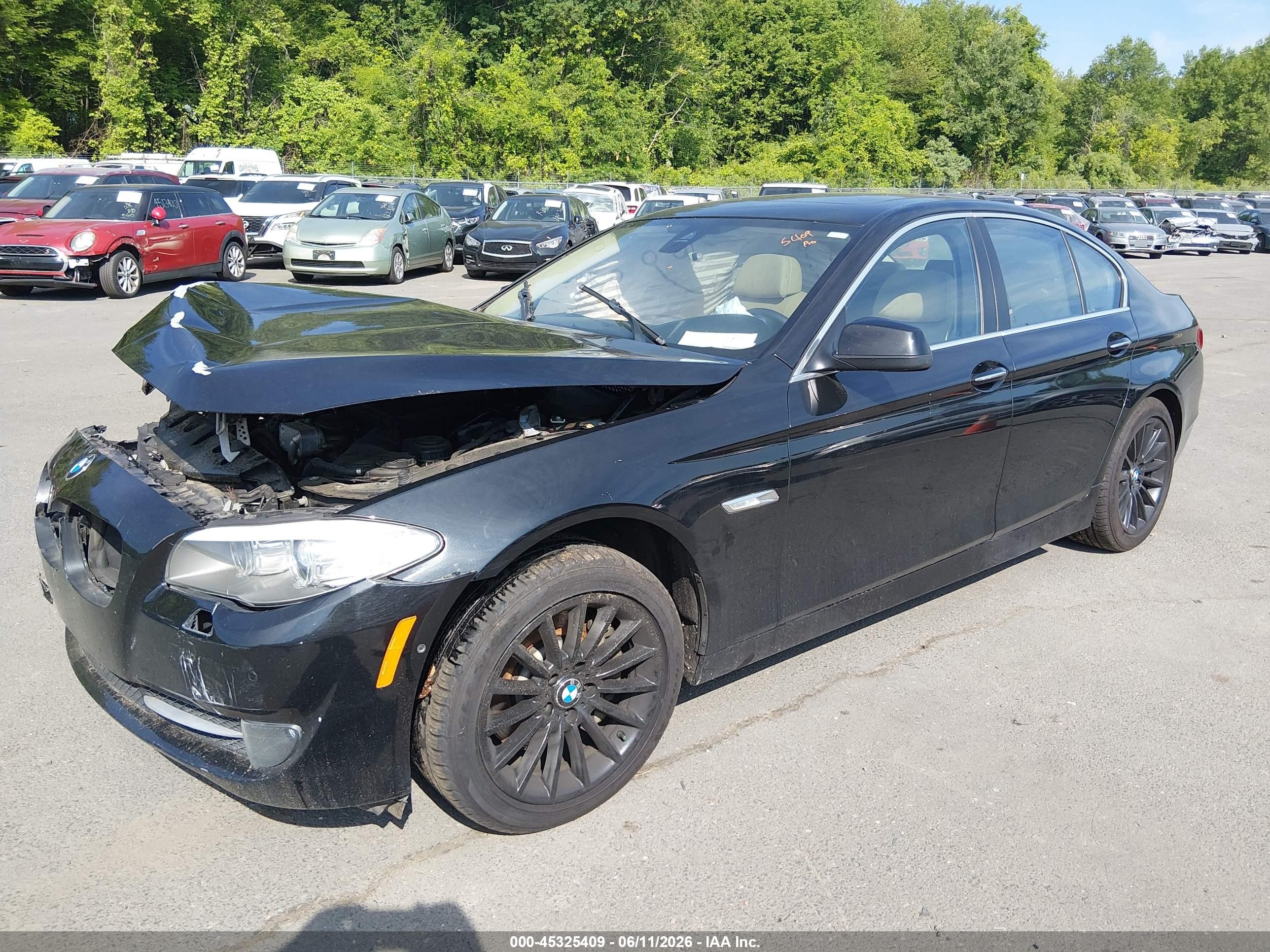 2013 Bmw 535i Xdrive Black vin: WBAFU7C52DDU69181