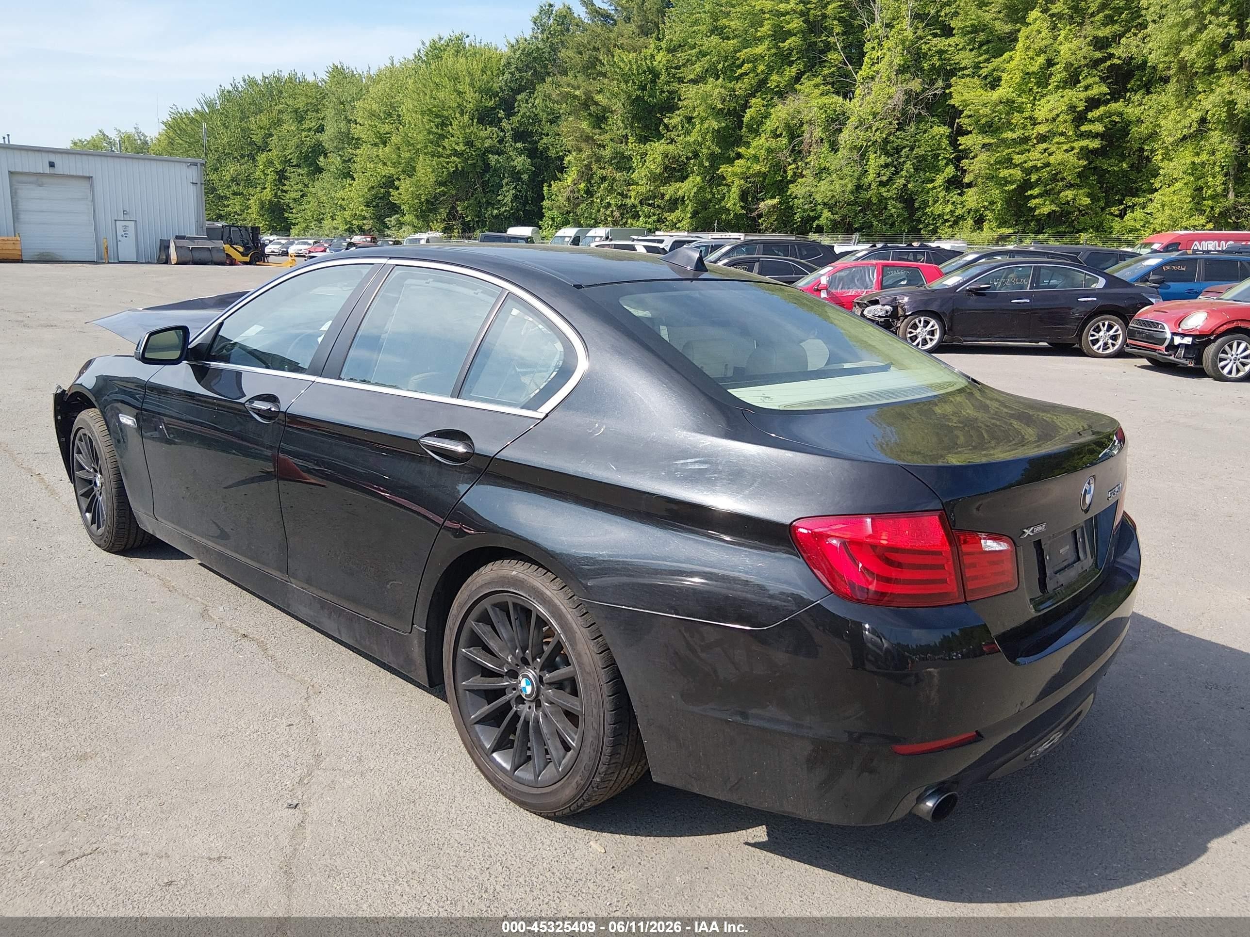 2013 Bmw 535i Xdrive Black vin: WBAFU7C52DDU69181