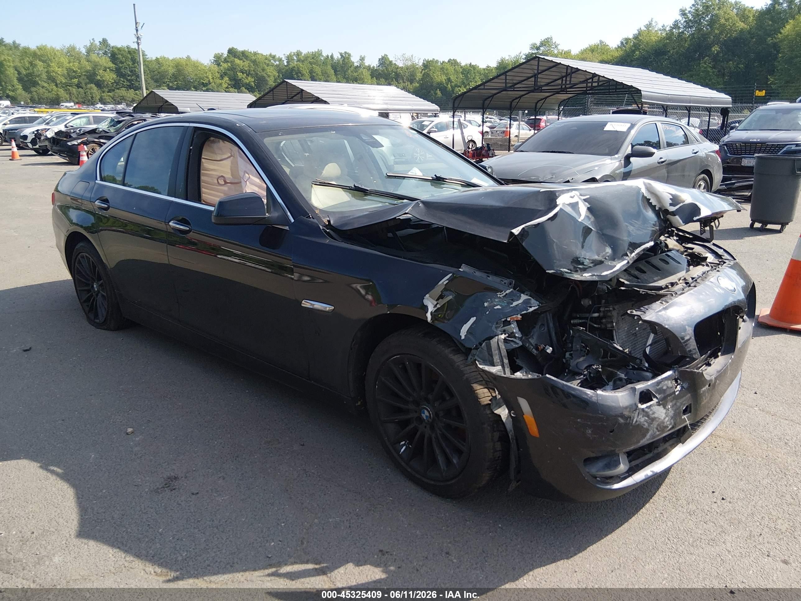 2013 Bmw 535i Xdrive Black vin: WBAFU7C52DDU69181