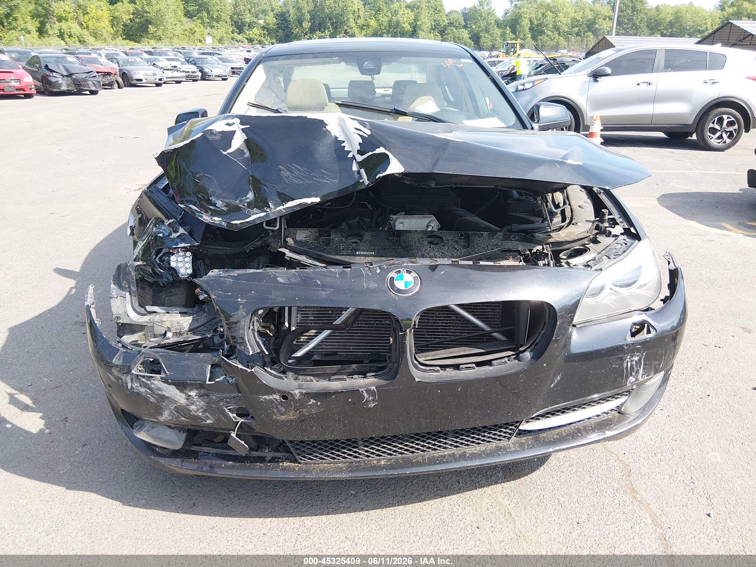 2013 Bmw 535i Xdrive Black vin: WBAFU7C52DDU69181