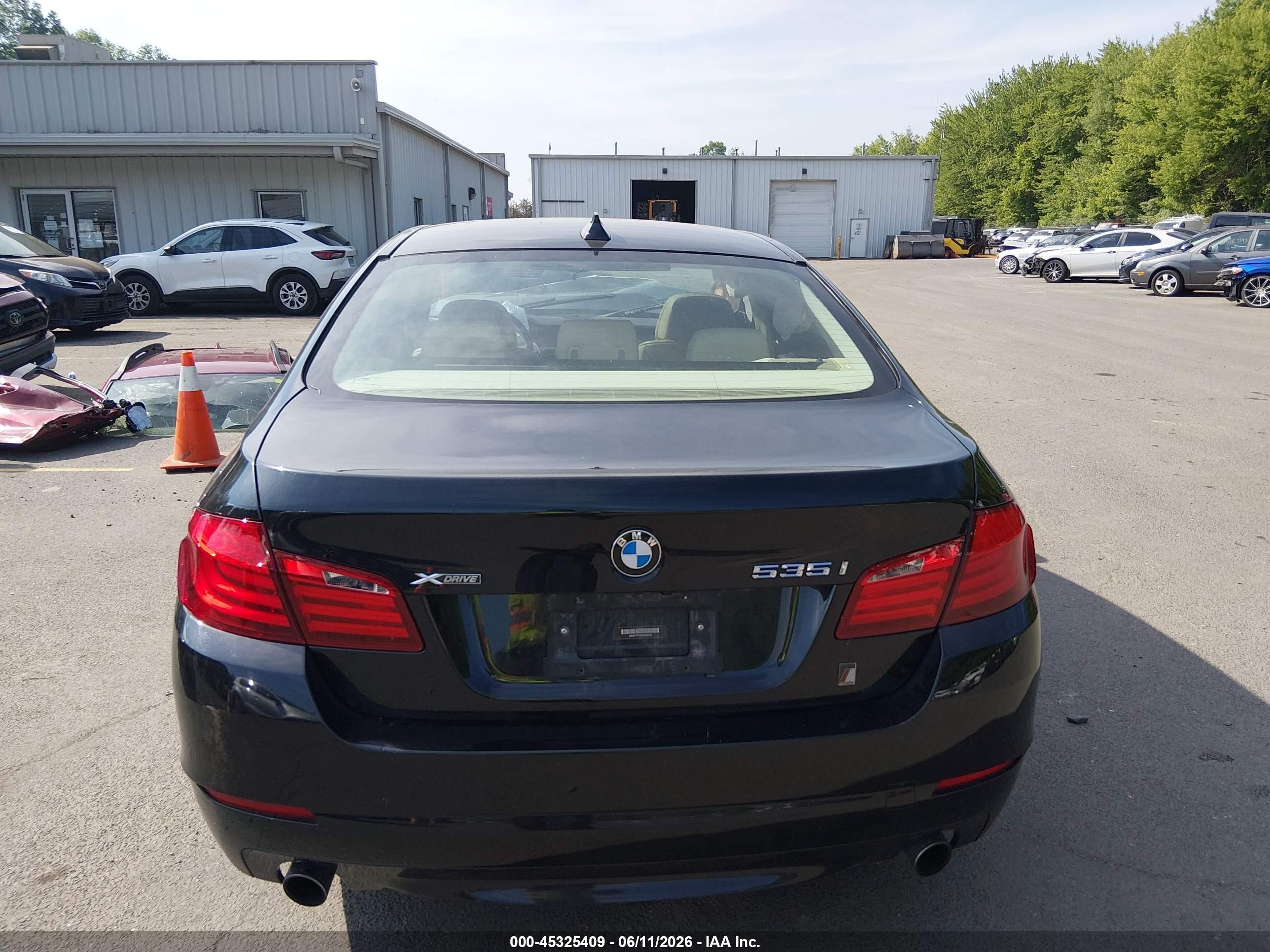 2013 Bmw 535i Xdrive Black vin: WBAFU7C52DDU69181