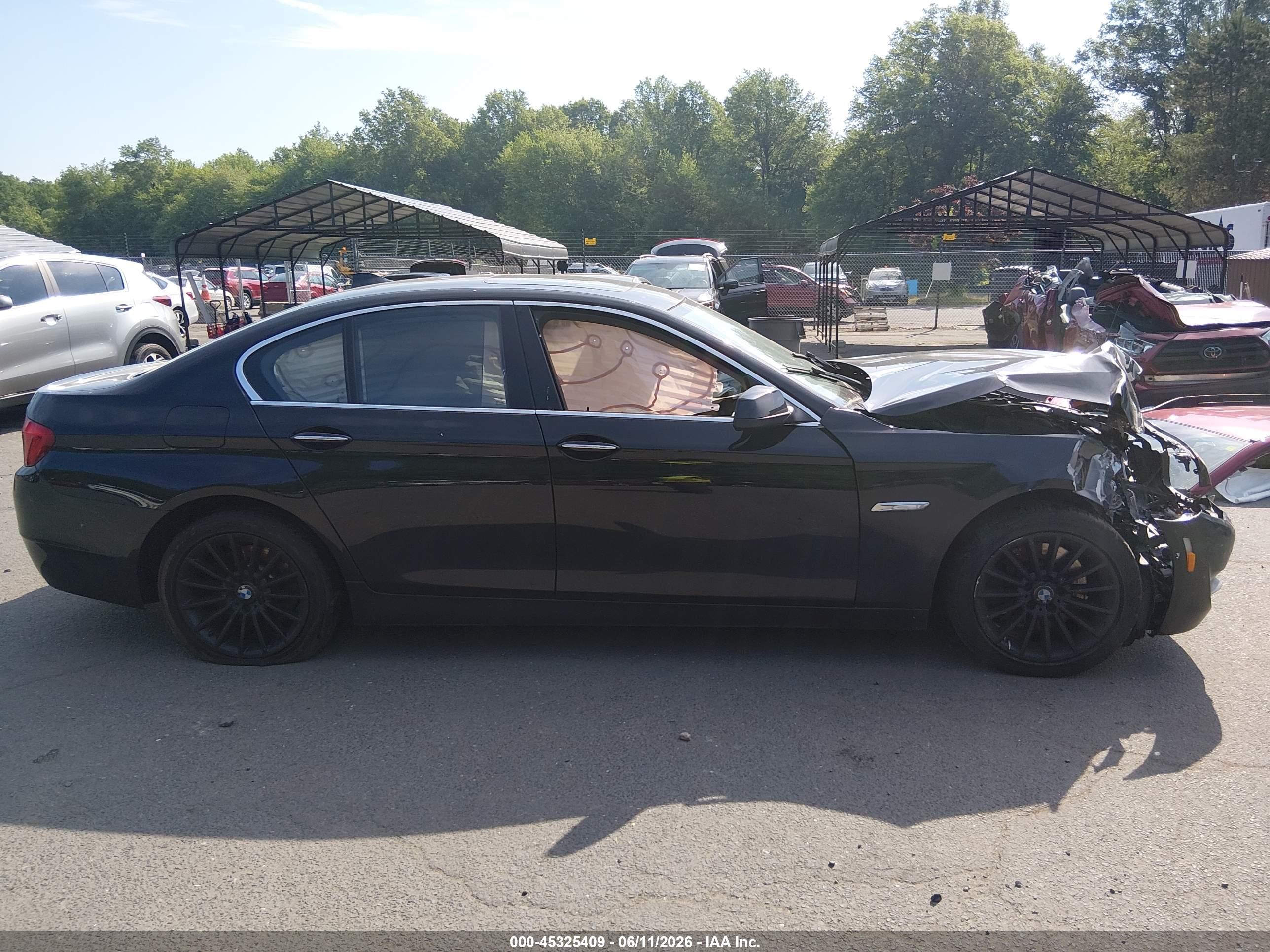 2013 Bmw 535i Xdrive Black vin: WBAFU7C52DDU69181
