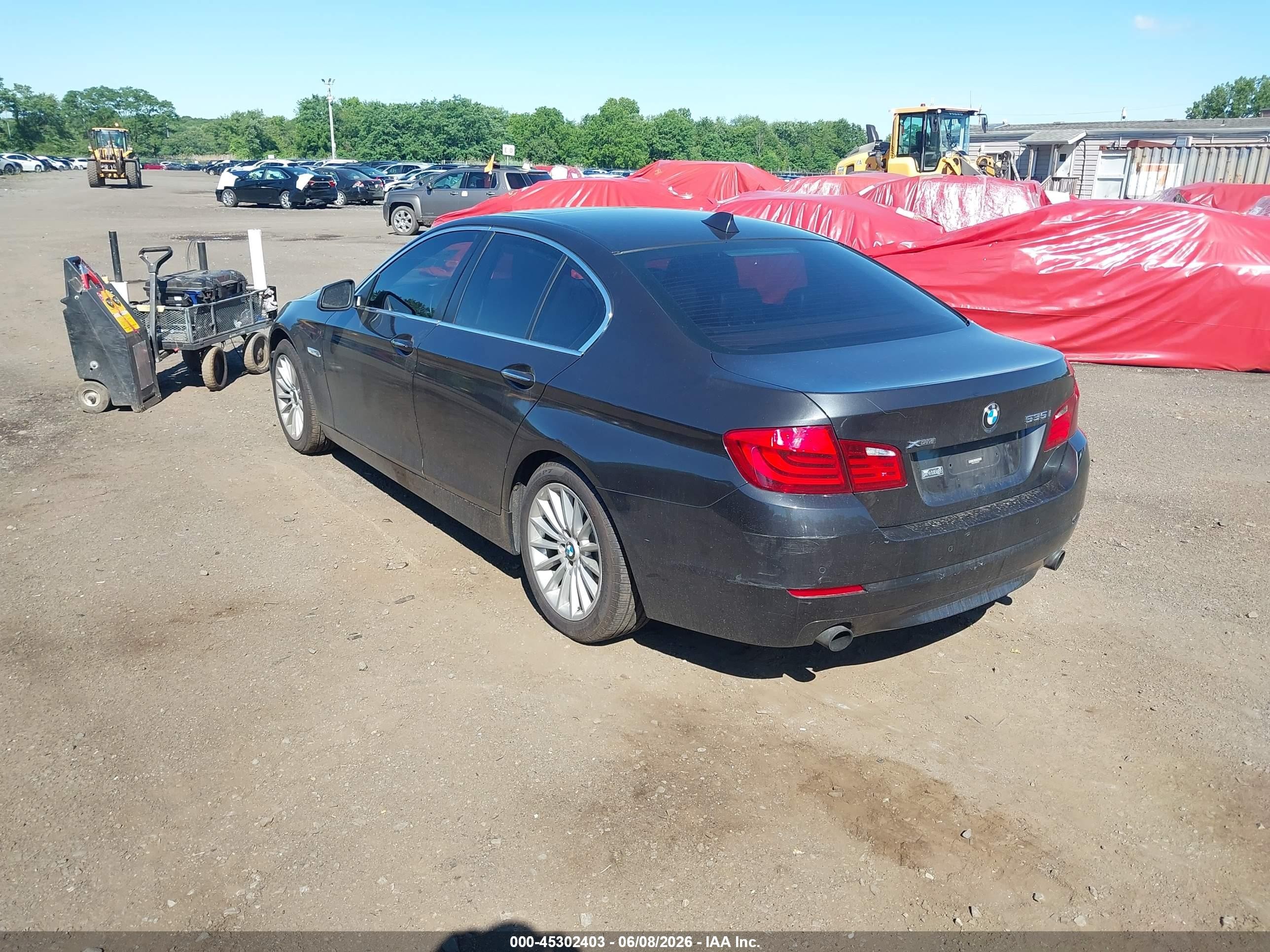 2013 Bmw 535i Xdrive Gray vin: WBAFU7C52DDU72906