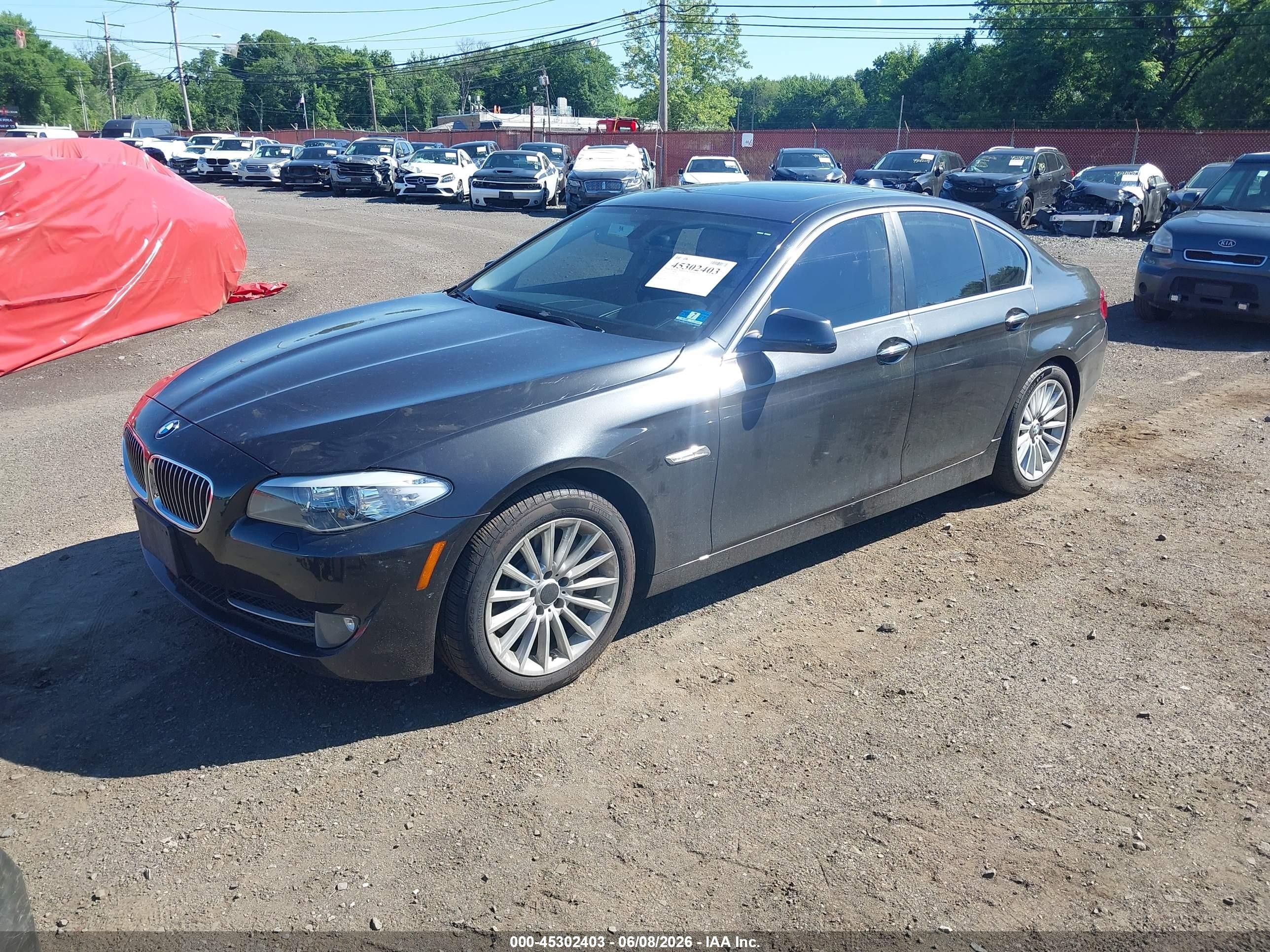 2013 Bmw 535i Xdrive Gray vin: WBAFU7C52DDU72906