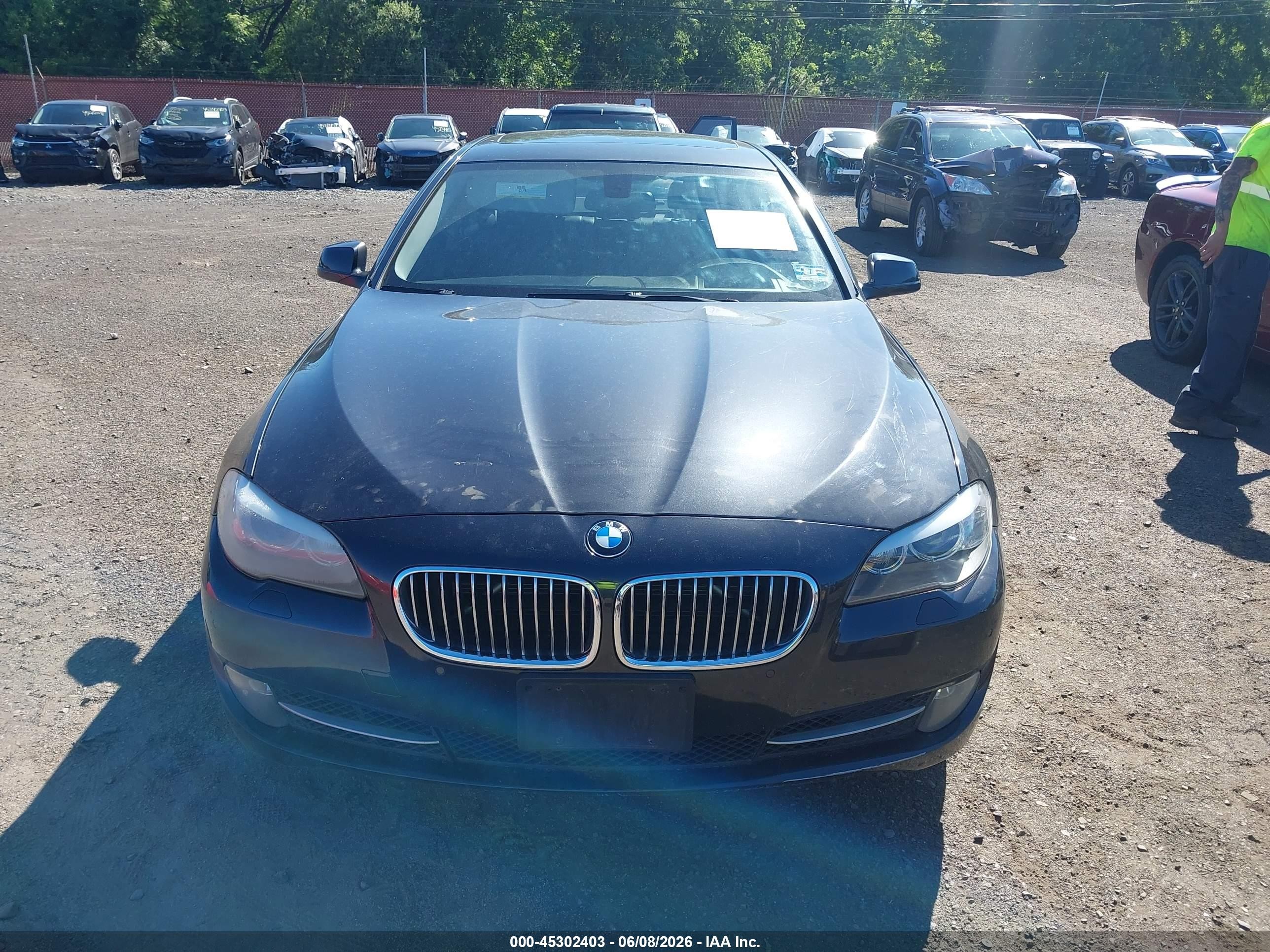 2013 Bmw 535i Xdrive Gray vin: WBAFU7C52DDU72906