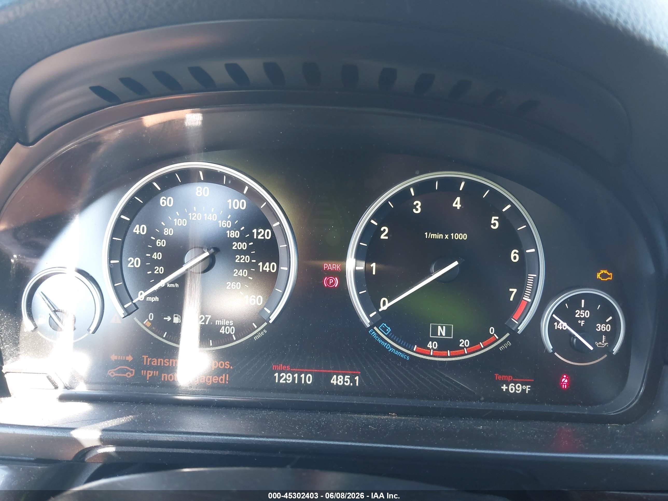 2013 Bmw 535i Xdrive Gray vin: WBAFU7C52DDU72906