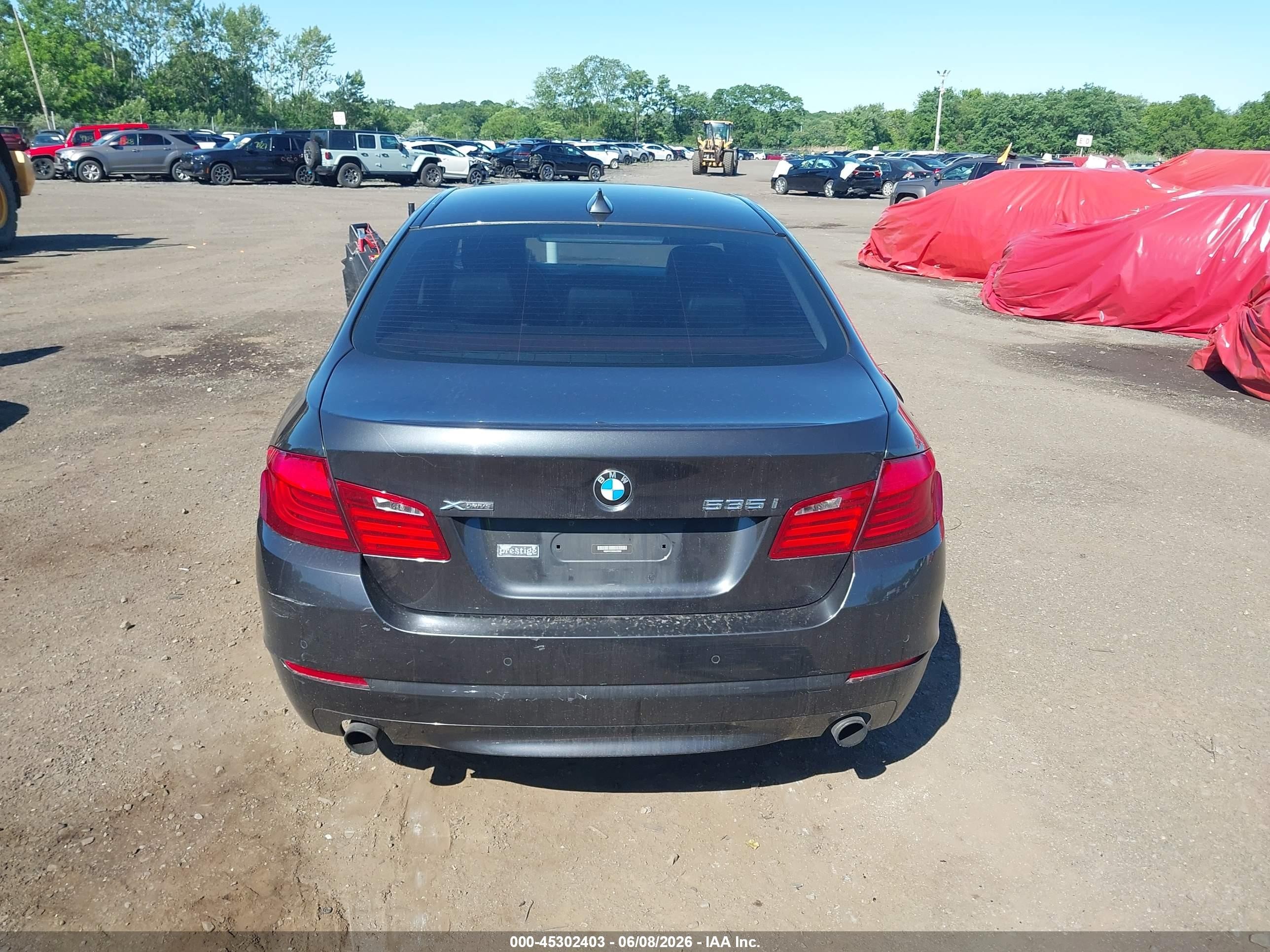 2013 Bmw 535i Xdrive Gray vin: WBAFU7C52DDU72906