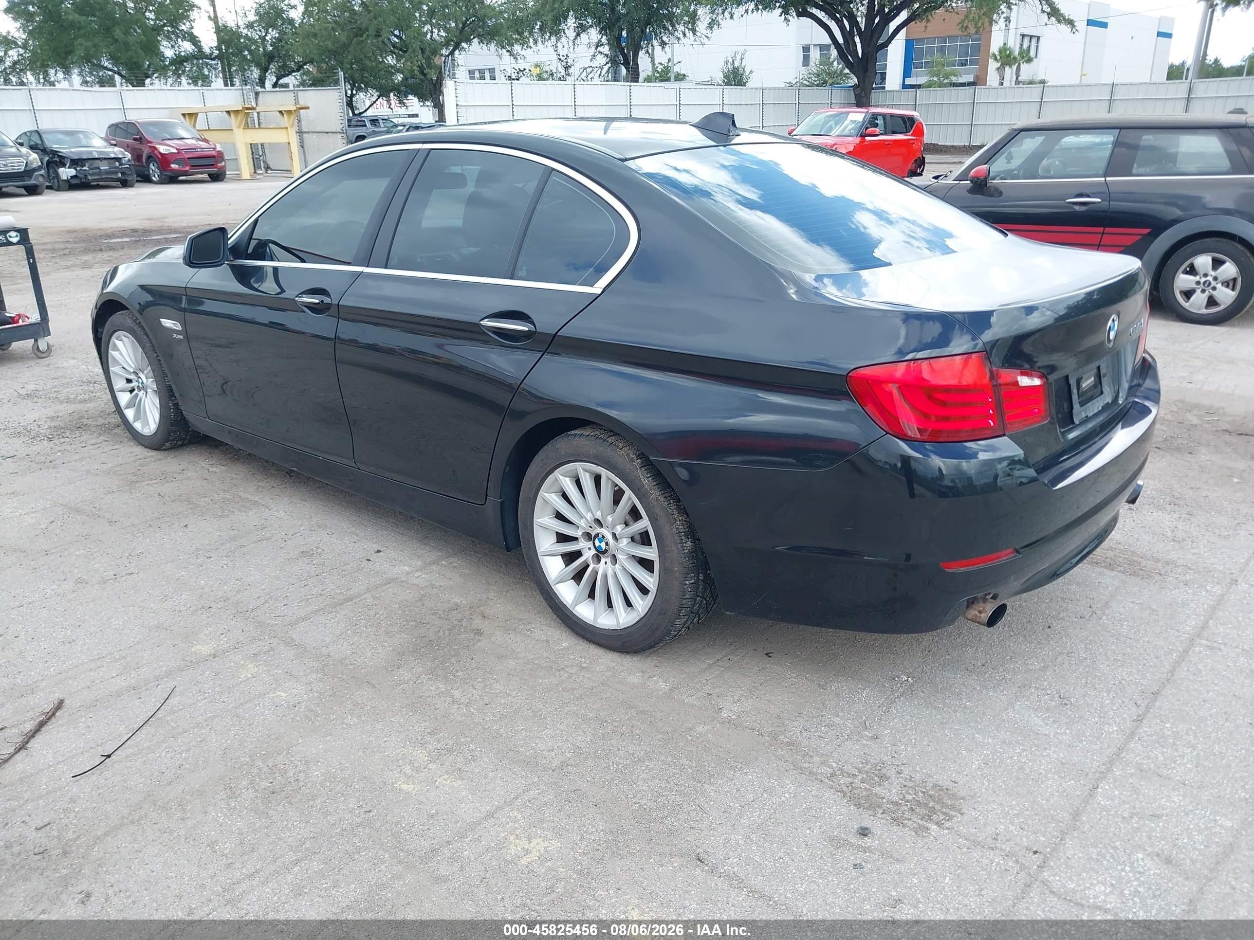 2011 Bmw 535i Xdrive Black vin: WBAFU7C53BC780587