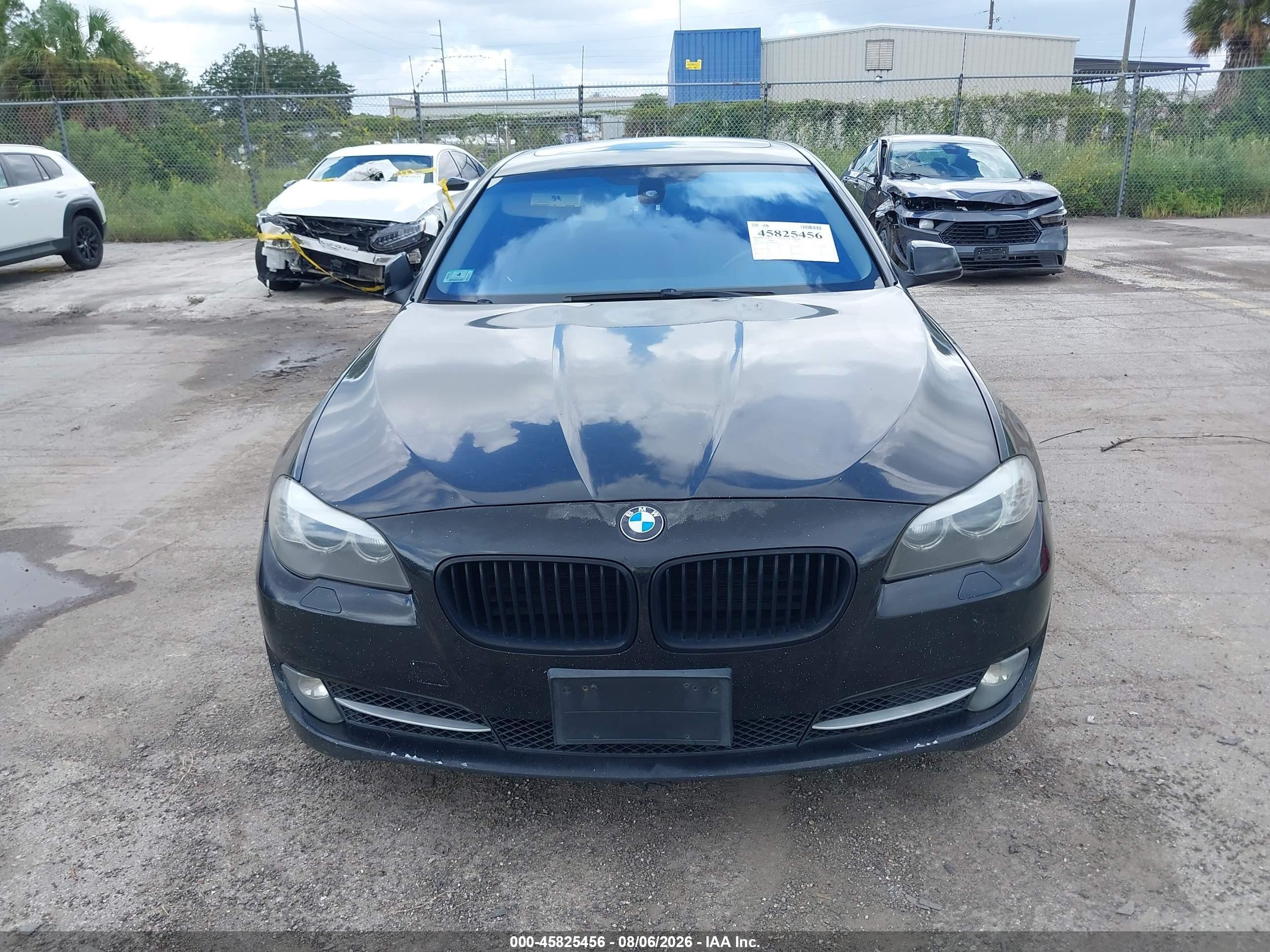 2011 Bmw 535i Xdrive Black vin: WBAFU7C53BC780587