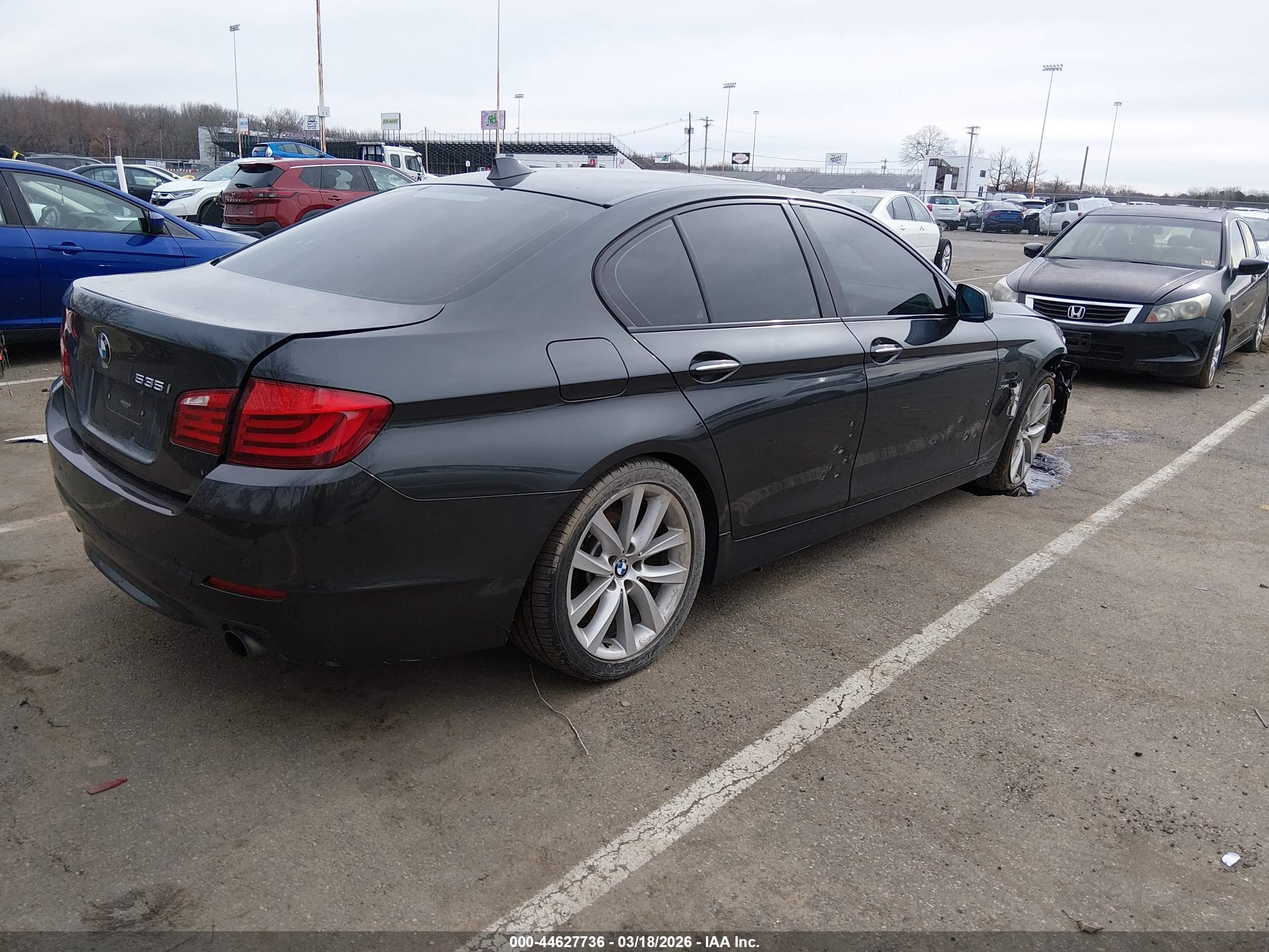 2012 Bmw 535i Xdrive Black vin: WBAFU7C53CDU61959