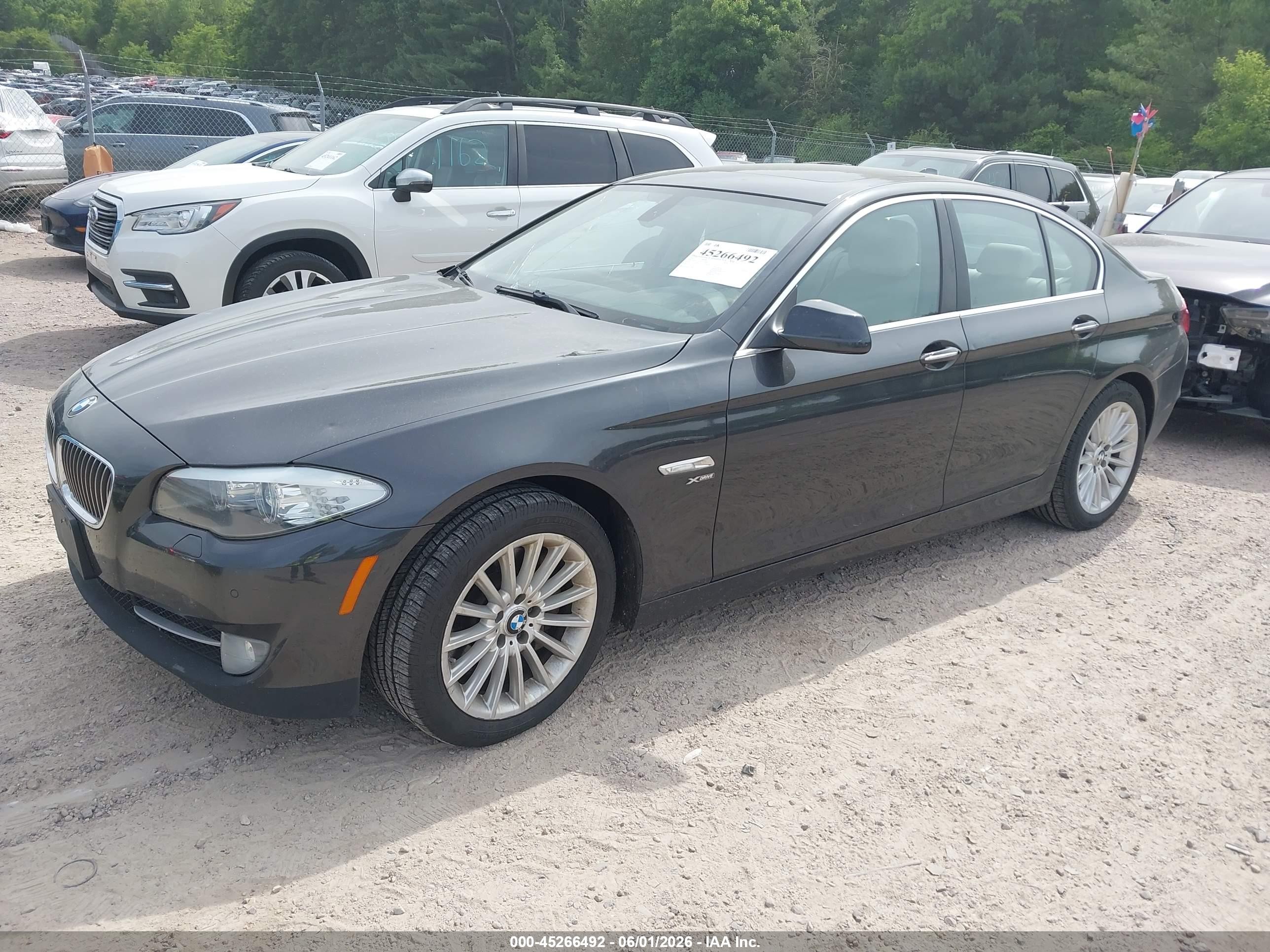 2012 Bmw 535i Xdrive Gray vin: WBAFU7C53CDU62092