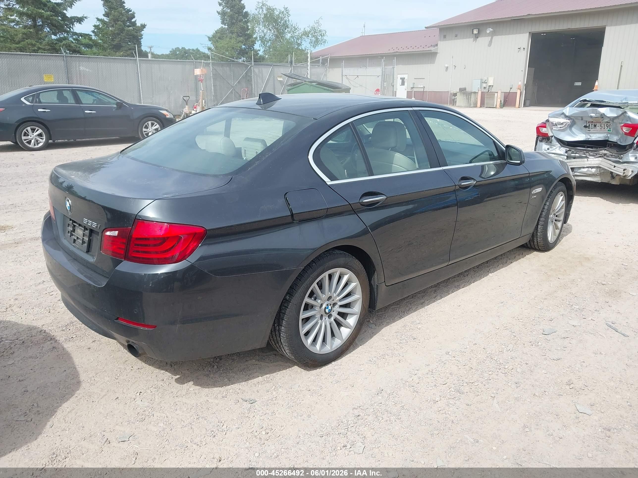 2012 Bmw 535i Xdrive Gray vin: WBAFU7C53CDU62092
