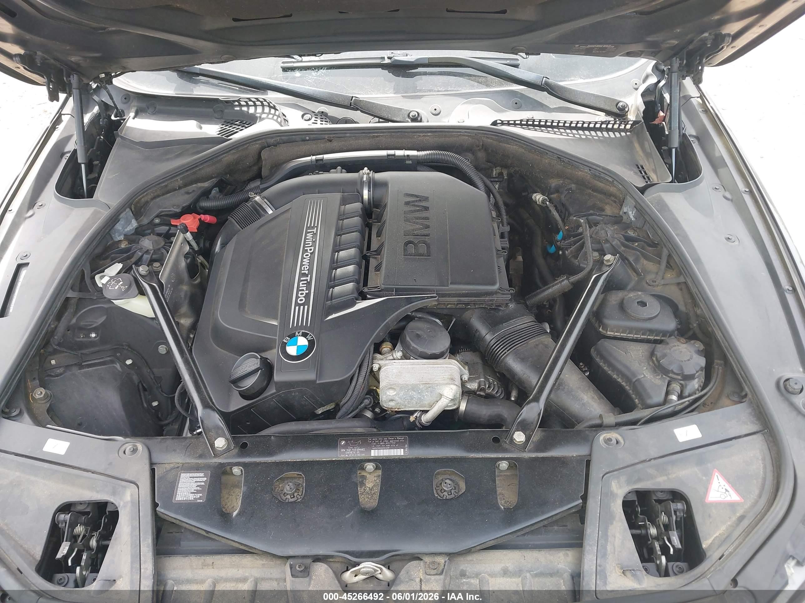 2012 Bmw 535i Xdrive Gray vin: WBAFU7C53CDU62092
