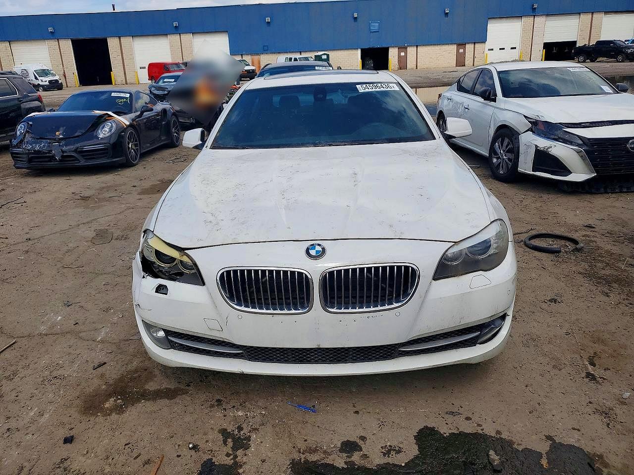 2012 Bmw 535 Xi White vin: WBAFU7C53CDU62545