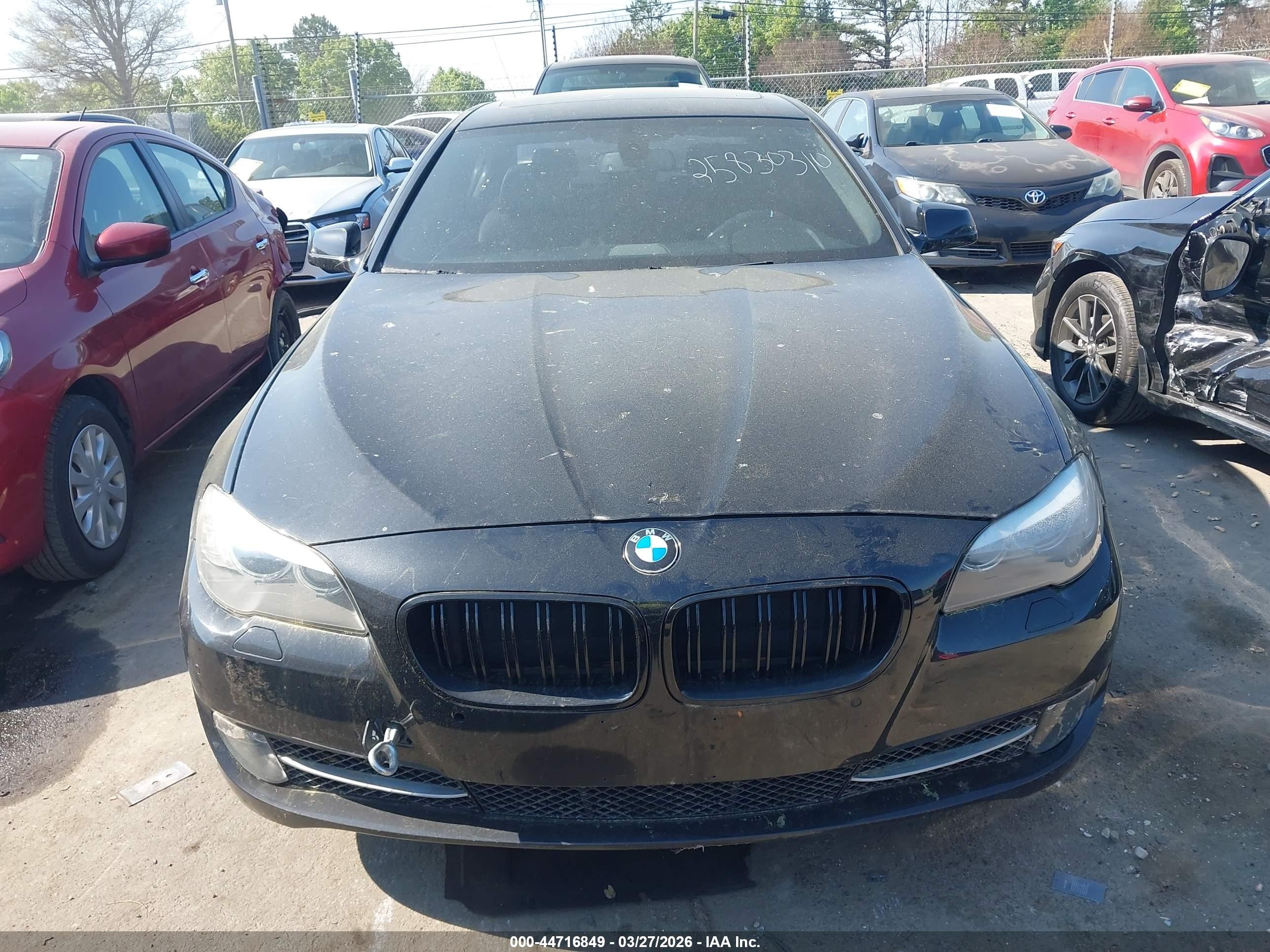 2012 Bmw 535i Xdrive Black vin: WBAFU7C53CDU63551