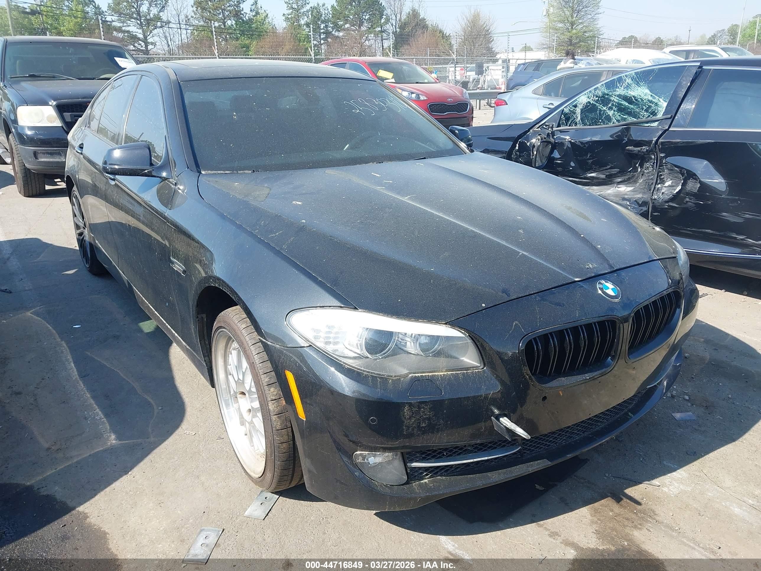 2012 Bmw 535i Xdrive Black vin: WBAFU7C53CDU63551