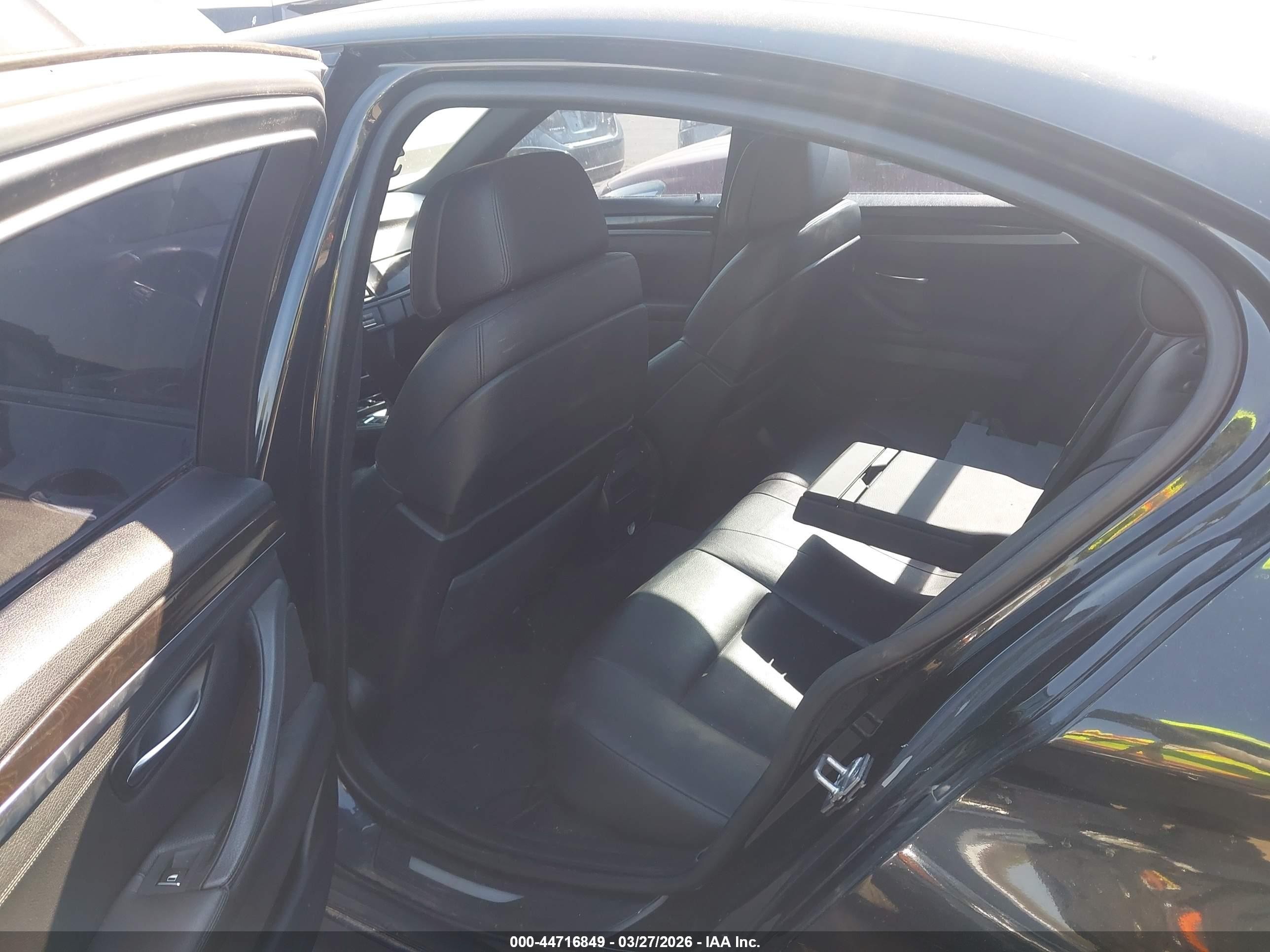 2012 Bmw 535i Xdrive Black vin: WBAFU7C53CDU63551