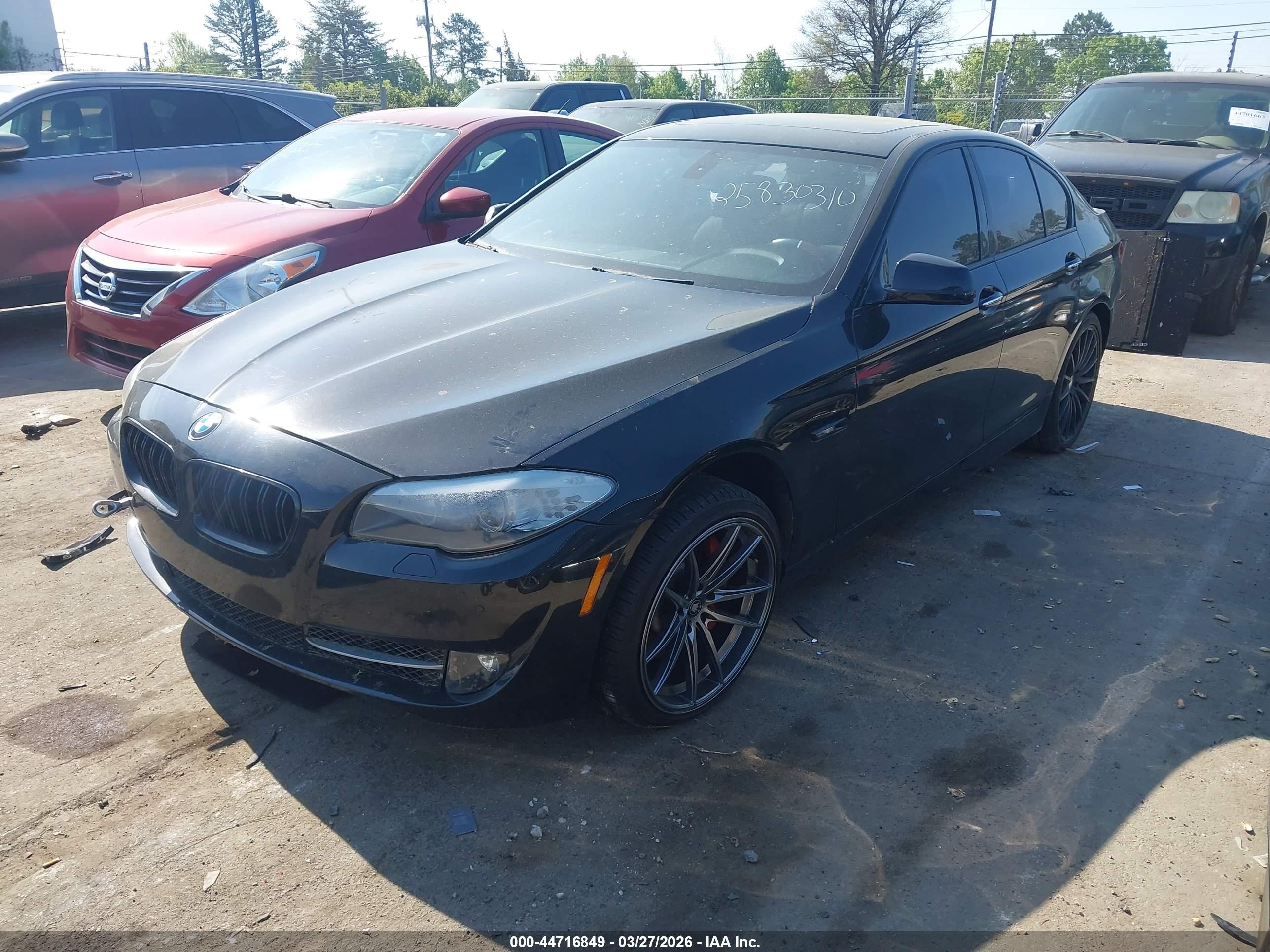 2012 Bmw 535i Xdrive Black vin: WBAFU7C53CDU63551