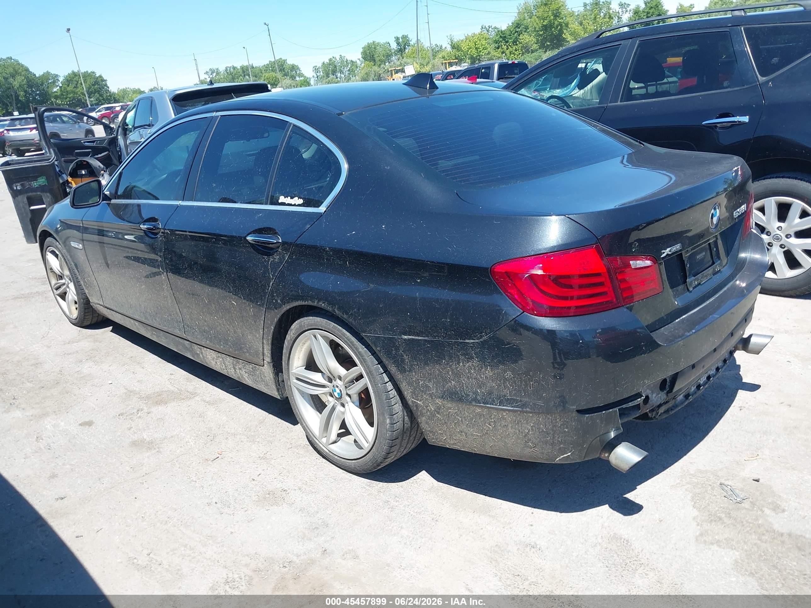 2013 Bmw 535i Xdrive Black vin: WBAFU7C53DDU69397