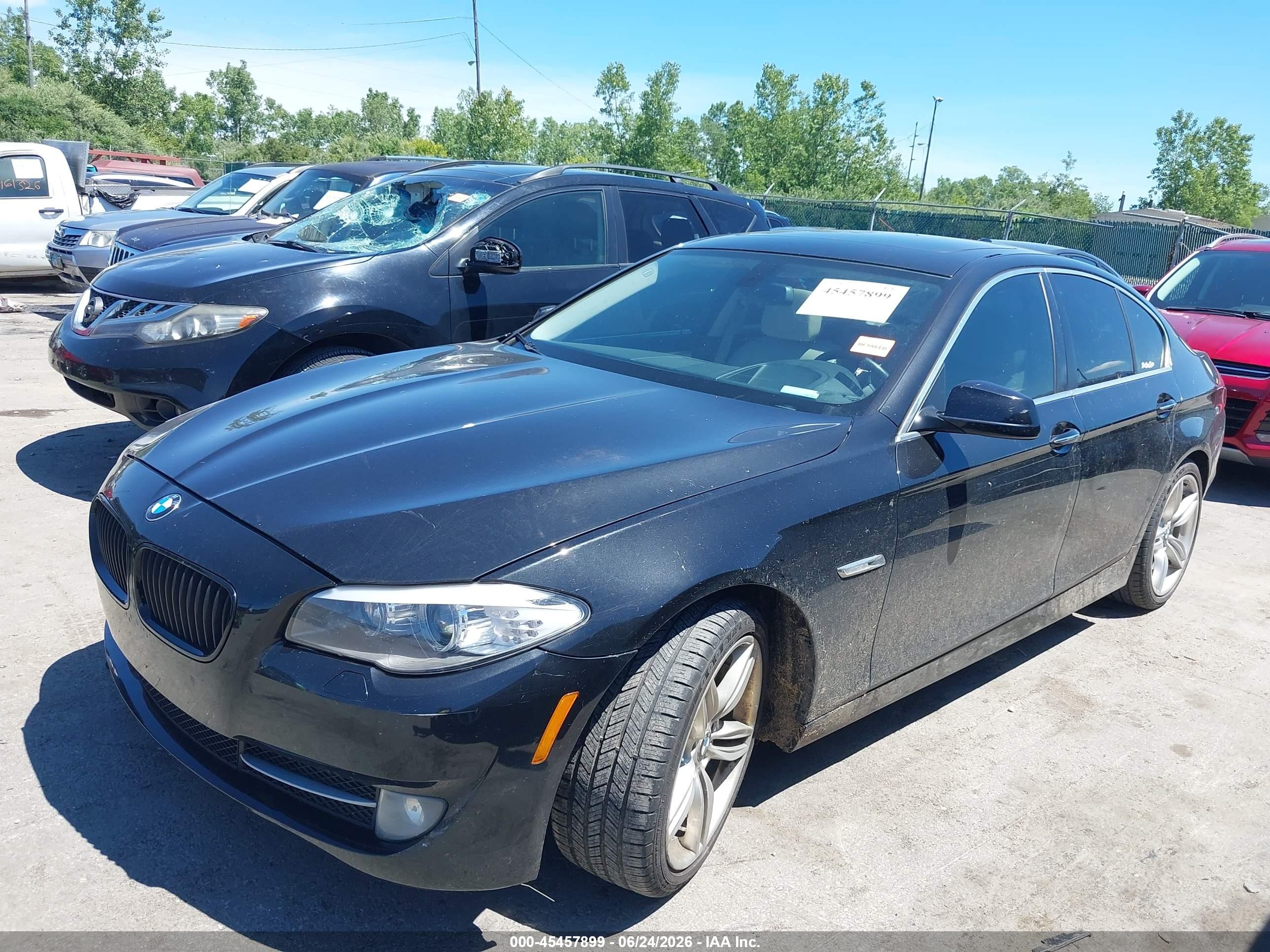 2013 Bmw 535i Xdrive Black vin: WBAFU7C53DDU69397
