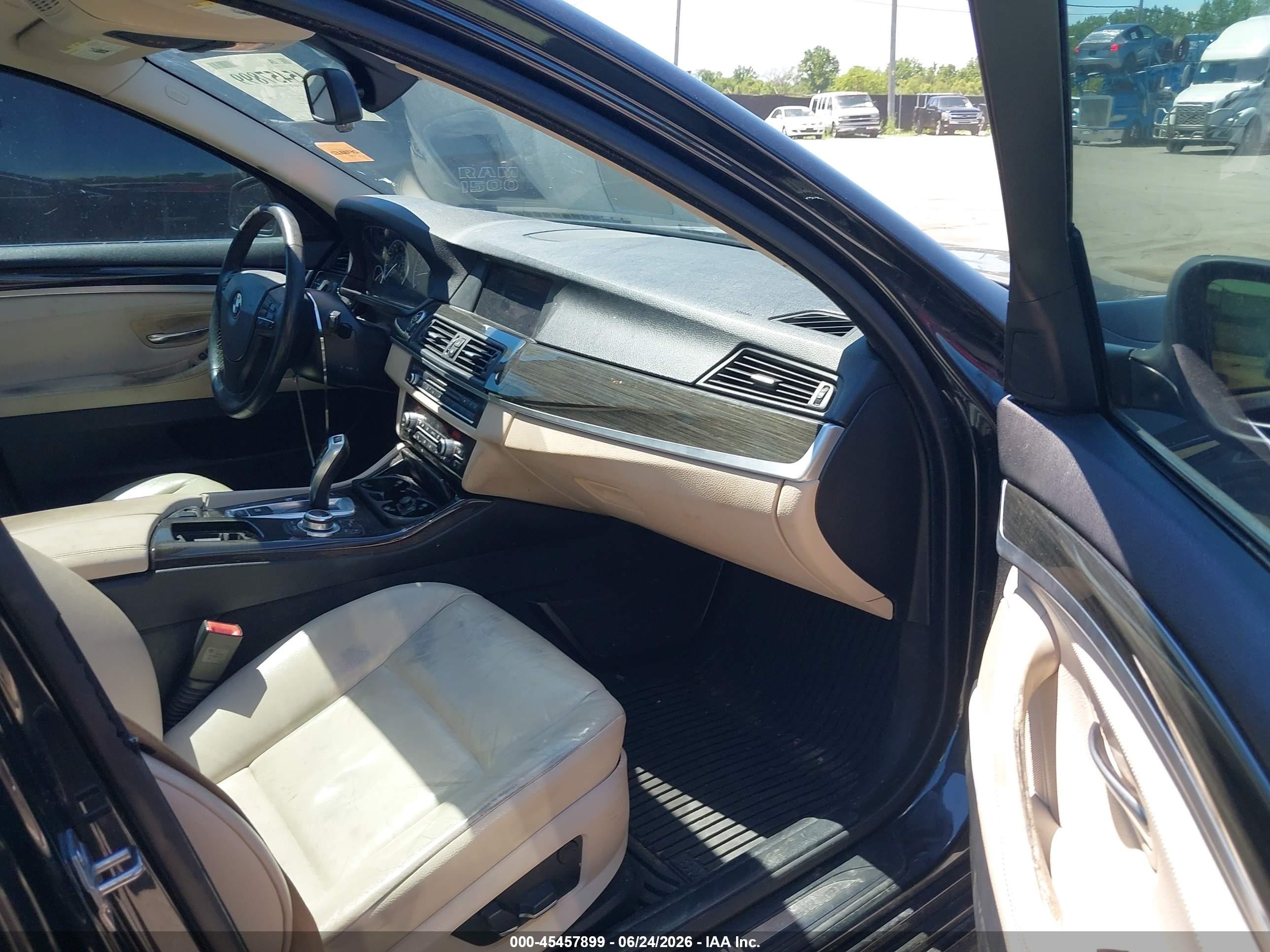 2013 Bmw 535i Xdrive Black vin: WBAFU7C53DDU69397