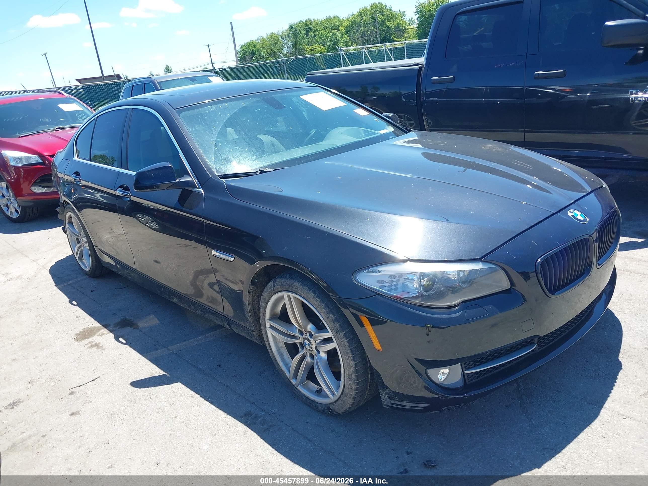 2013 Bmw 535i Xdrive Black vin: WBAFU7C53DDU69397