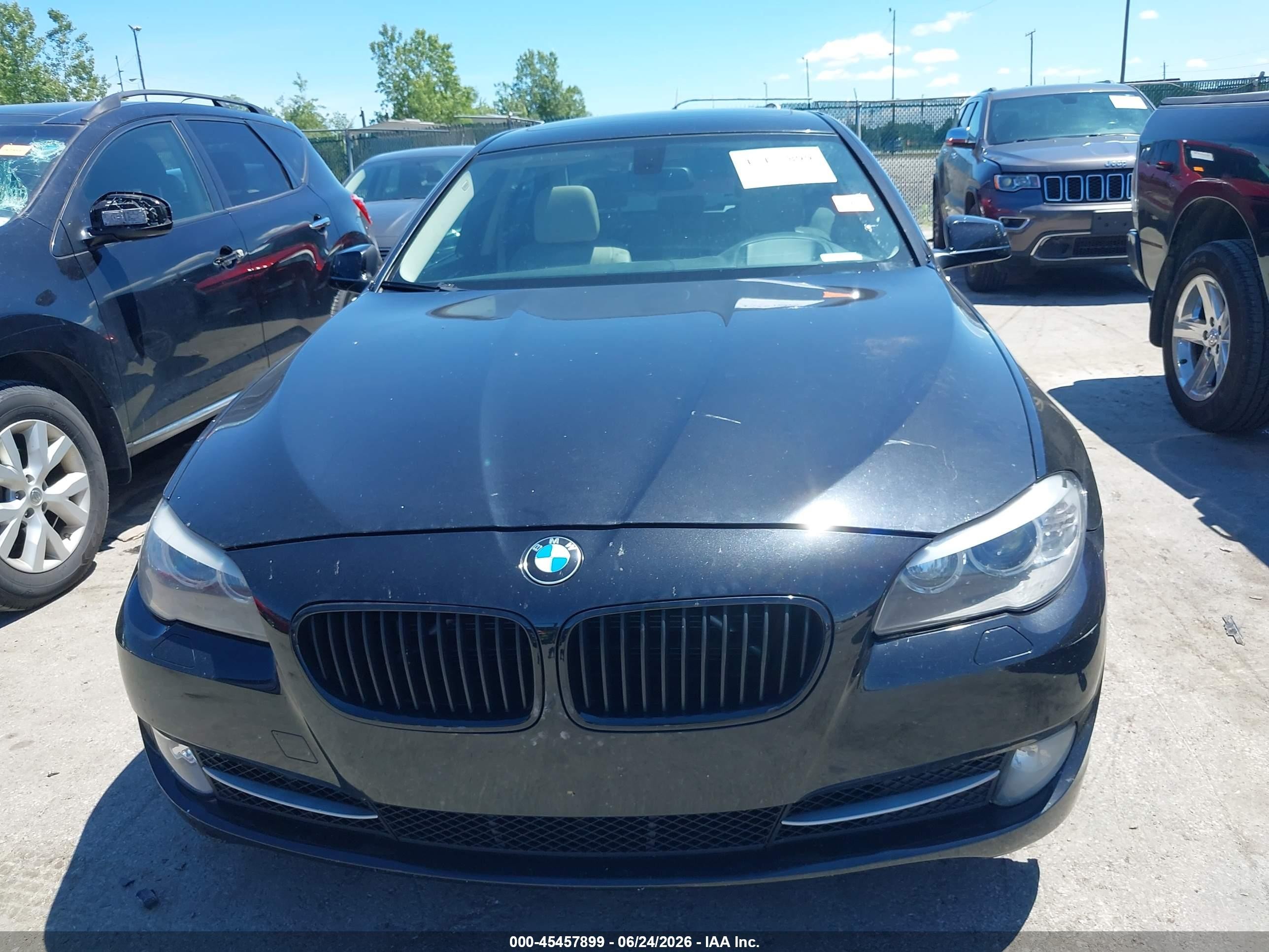 2013 Bmw 535i Xdrive Black vin: WBAFU7C53DDU69397