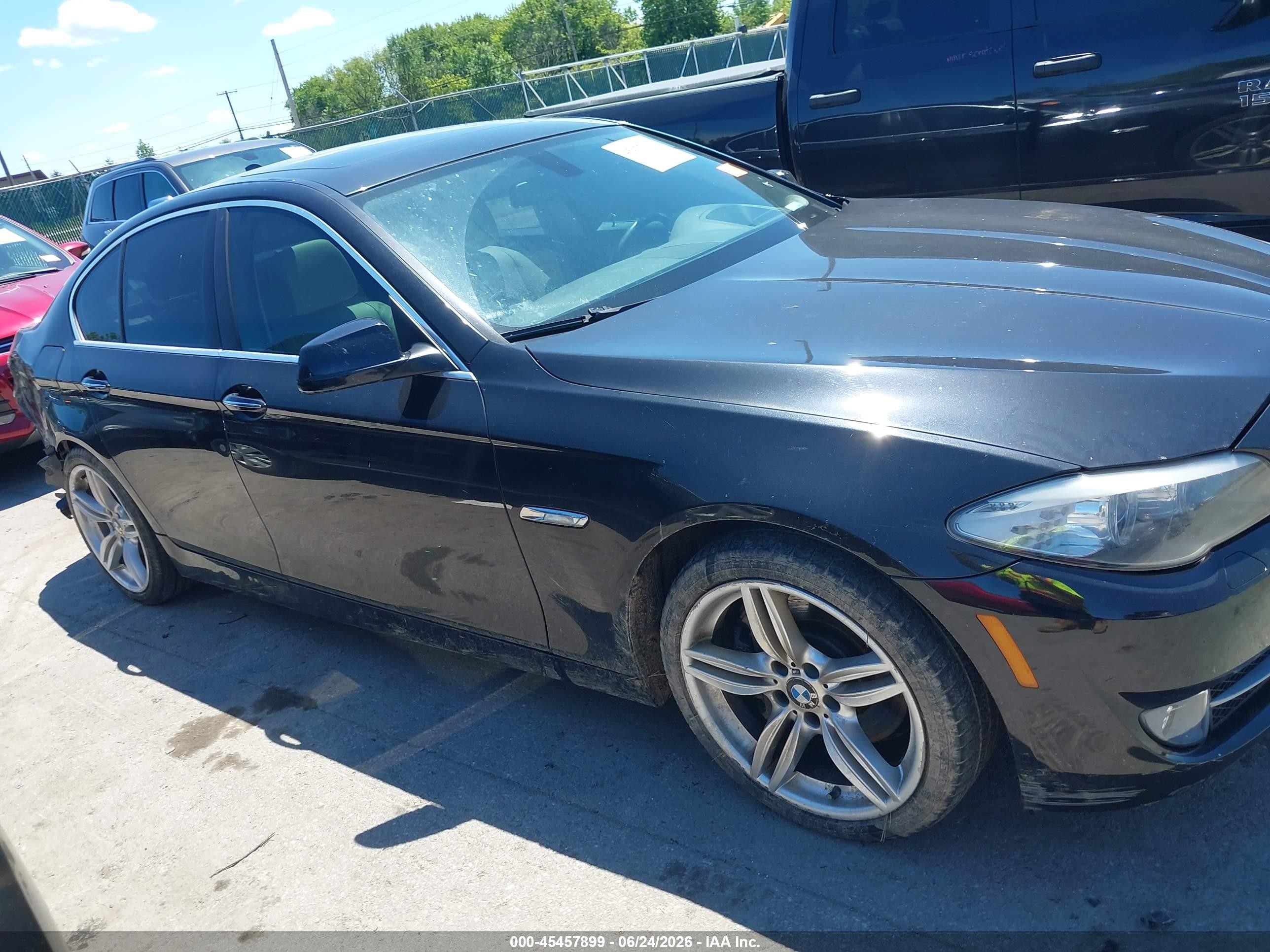2013 Bmw 535i Xdrive Black vin: WBAFU7C53DDU69397