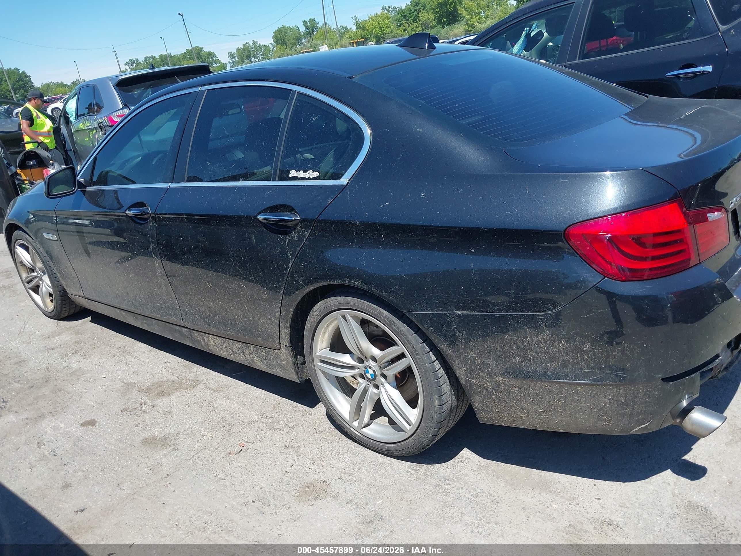 2013 Bmw 535i Xdrive Black vin: WBAFU7C53DDU69397