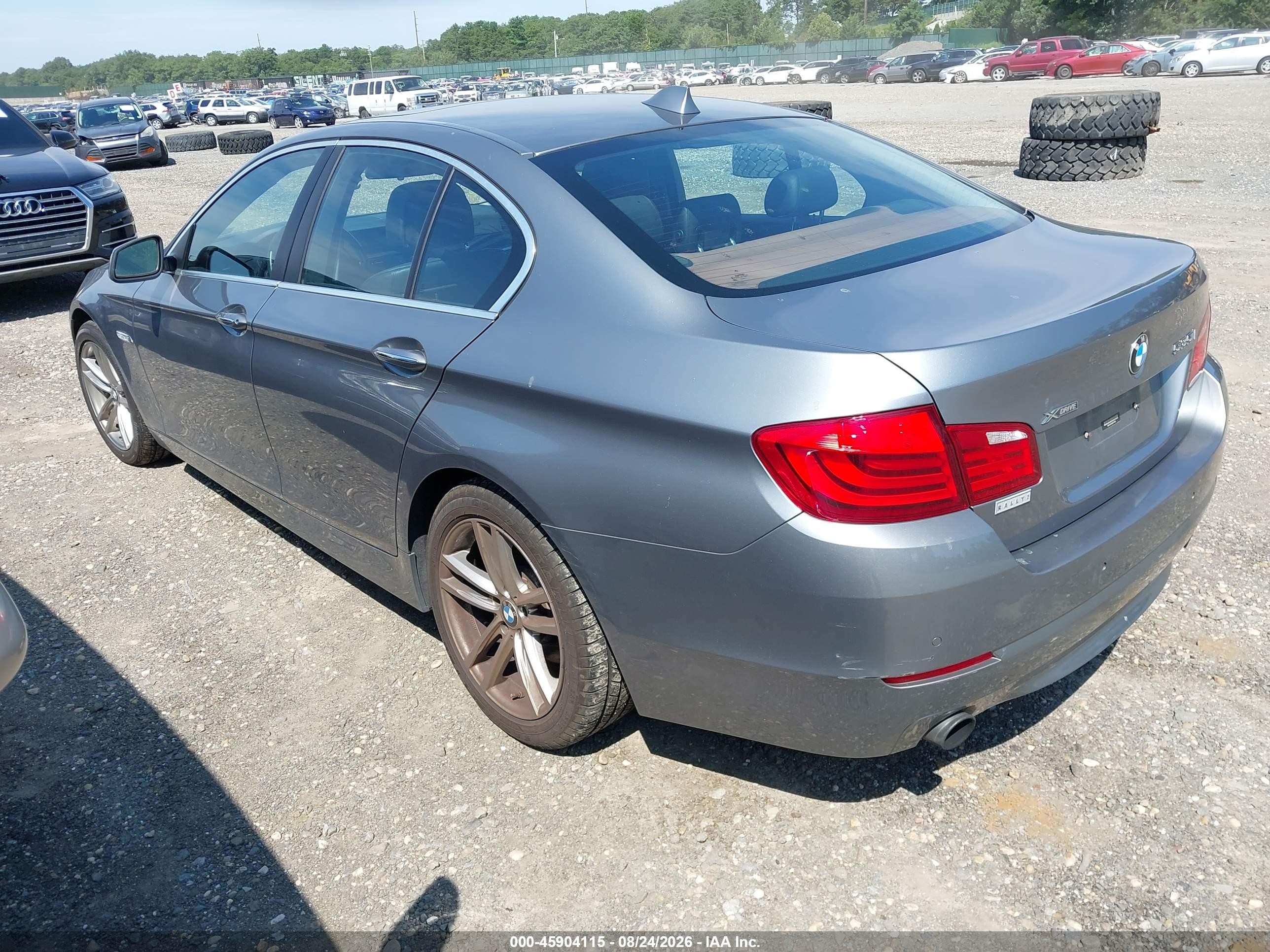 2013 Bmw 535i Xdrive Silver vin: WBAFU7C53DDU77824