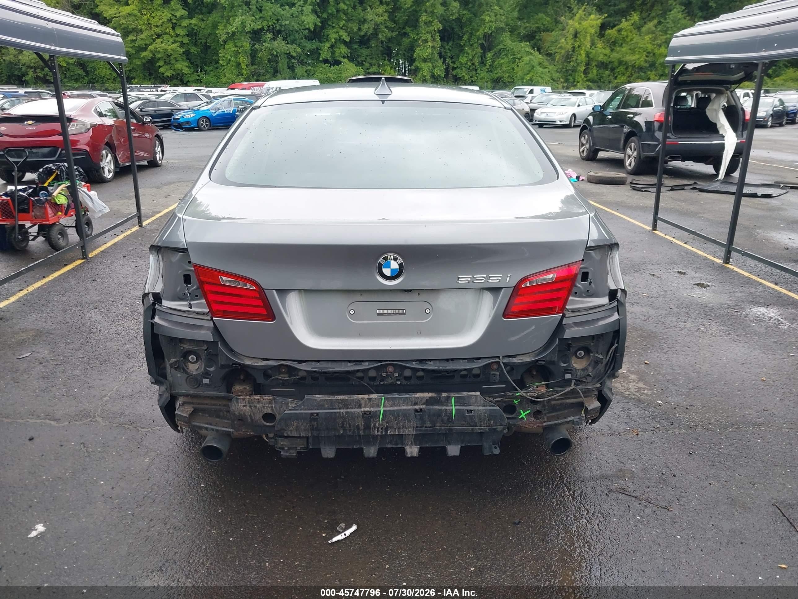 2011 Bmw 535i Xdrive Black vin: WBAFU7C54BC771851