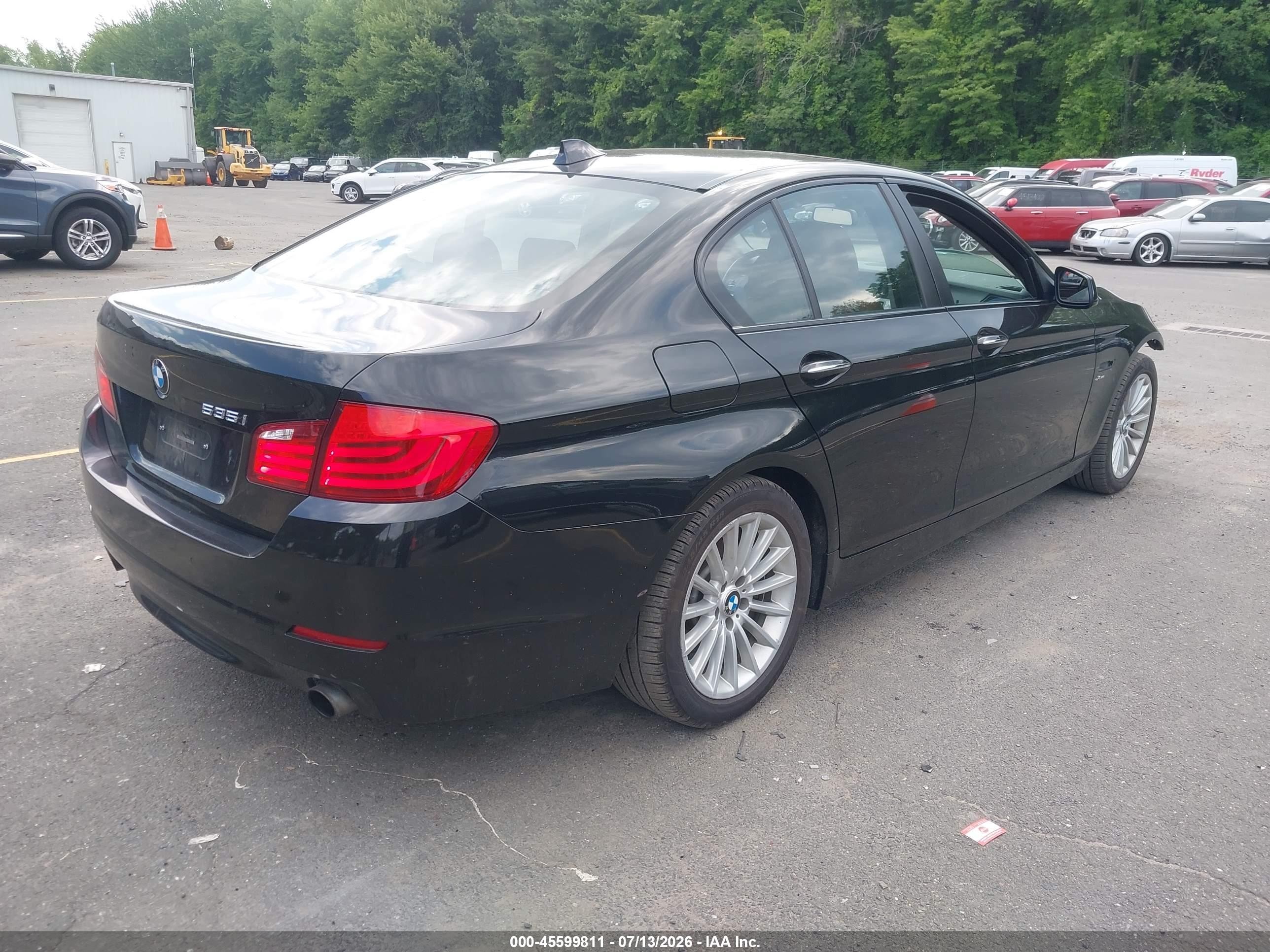 2011 Bmw 535i Xdrive Black vin: WBAFU7C54BC872095