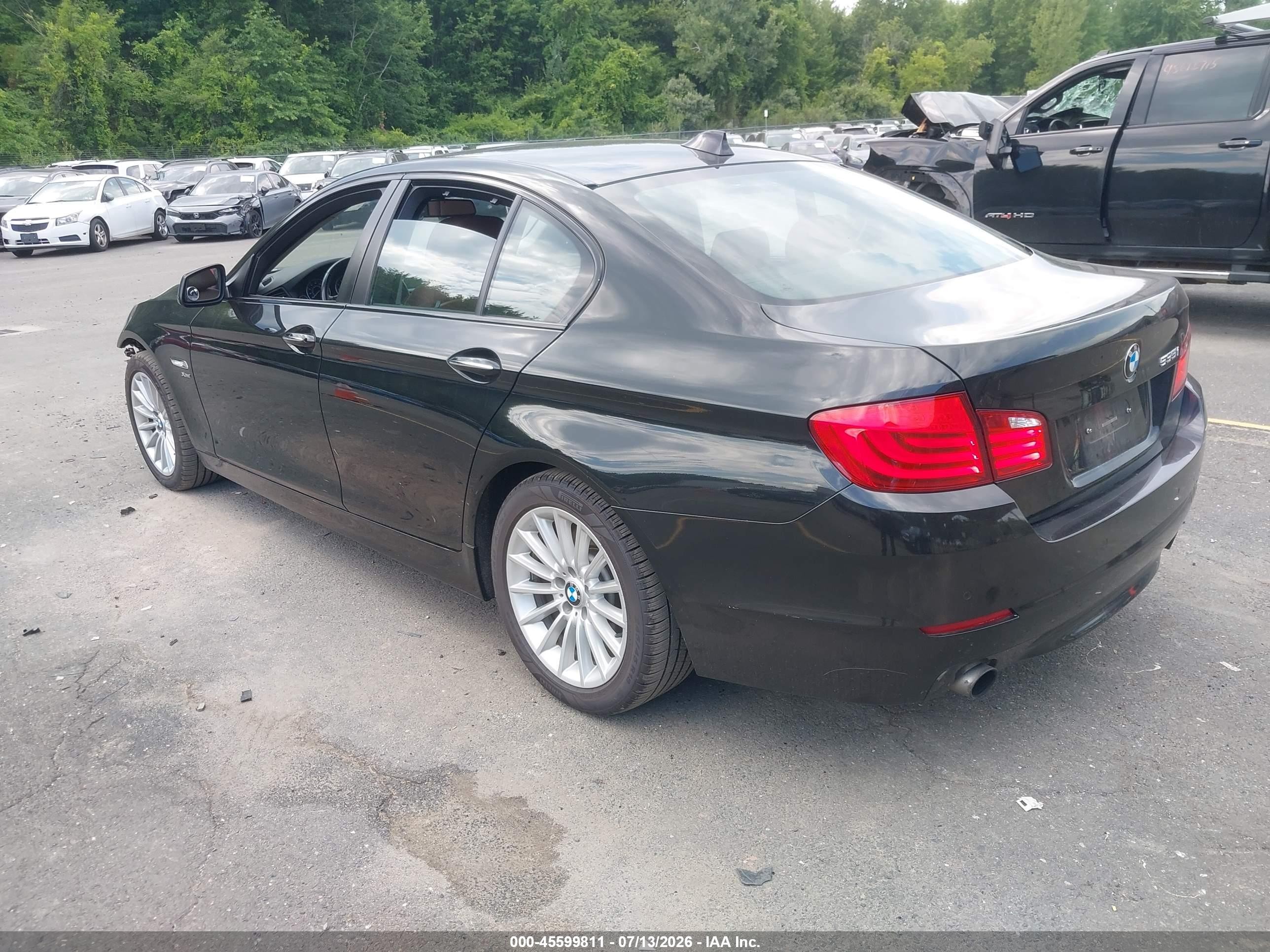2011 Bmw 535i Xdrive Black vin: WBAFU7C54BC872095