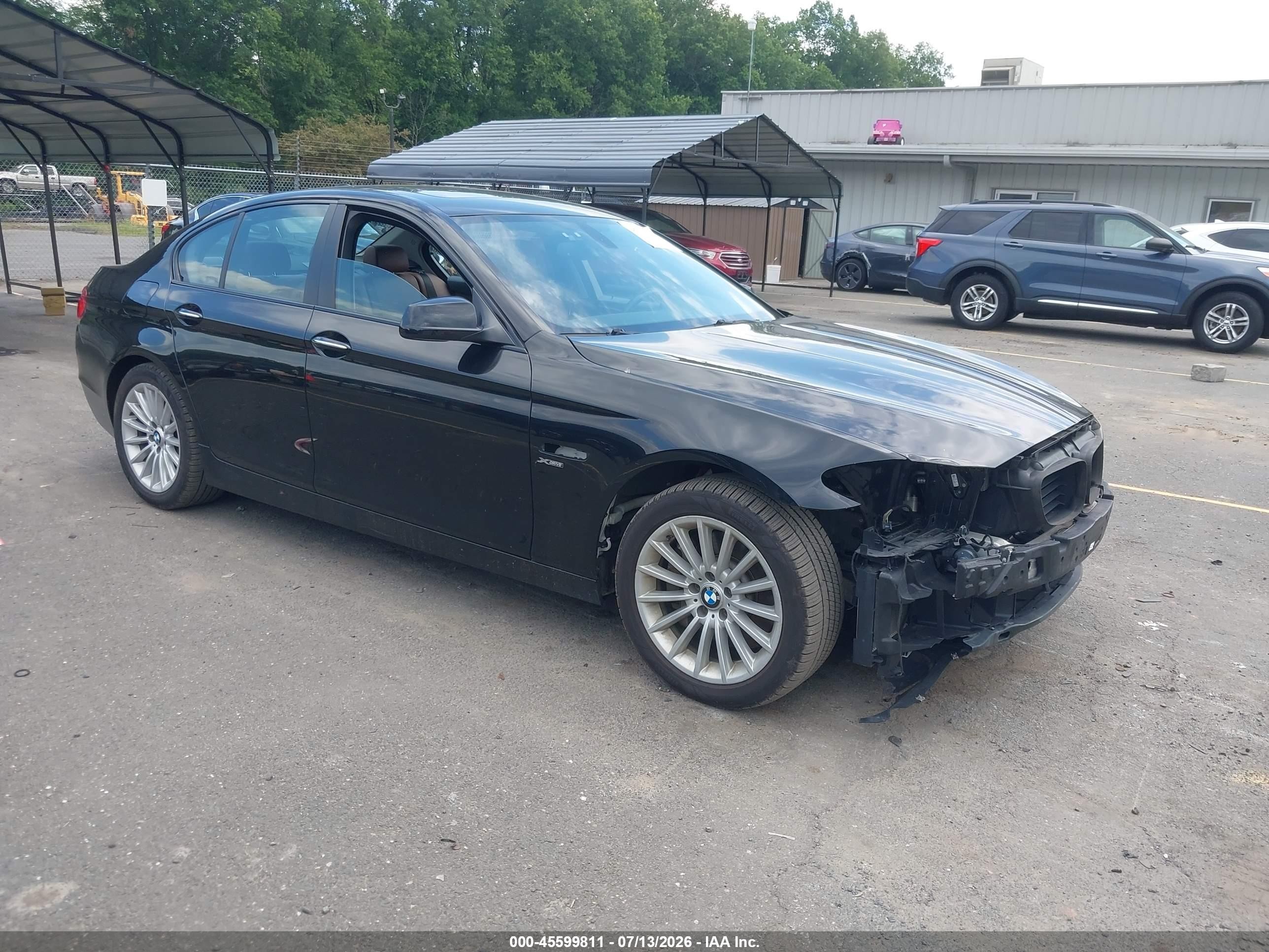 2011 Bmw 535i Xdrive Black vin: WBAFU7C54BC872095