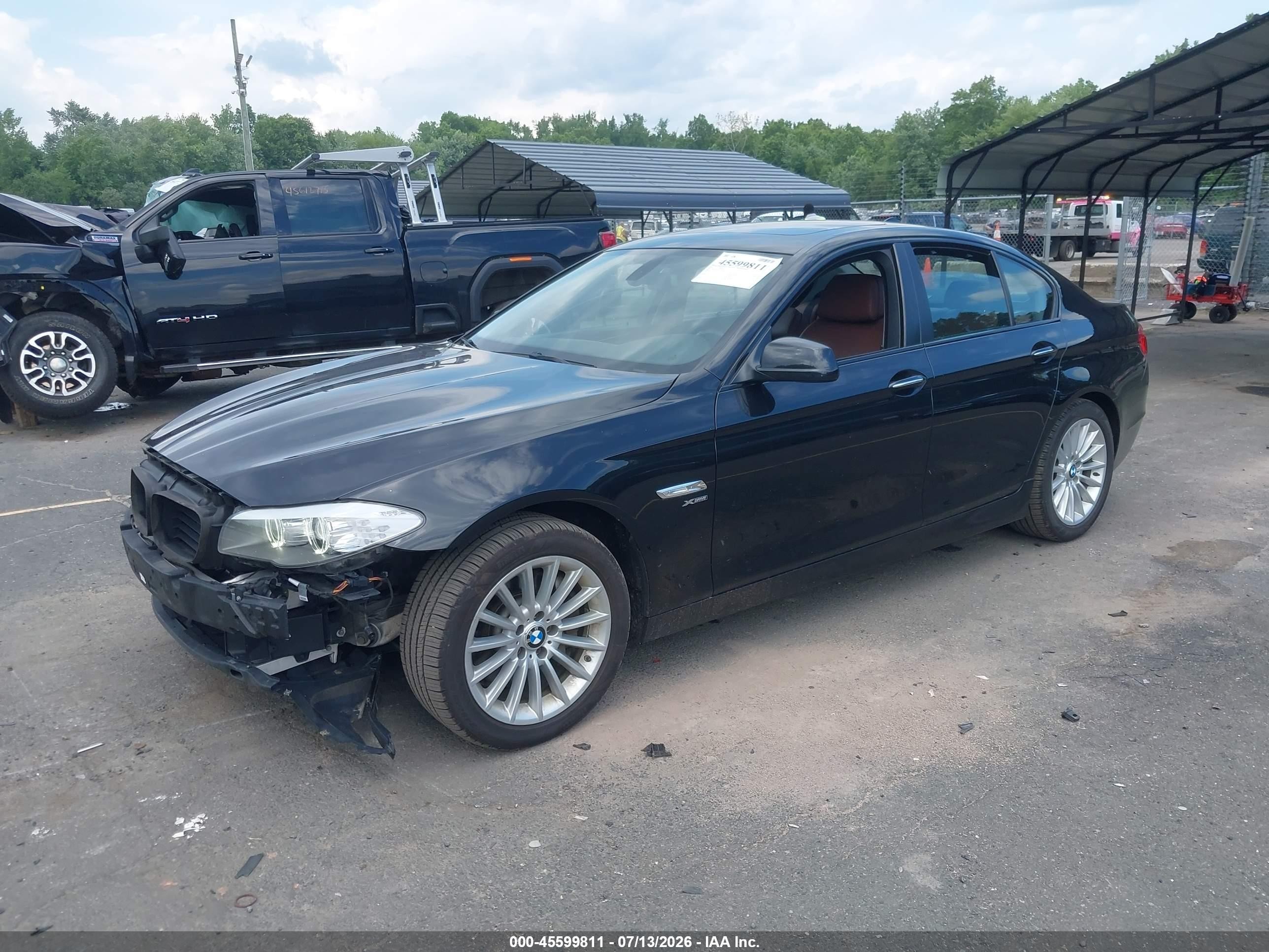 2011 Bmw 535i Xdrive Black vin: WBAFU7C54BC872095