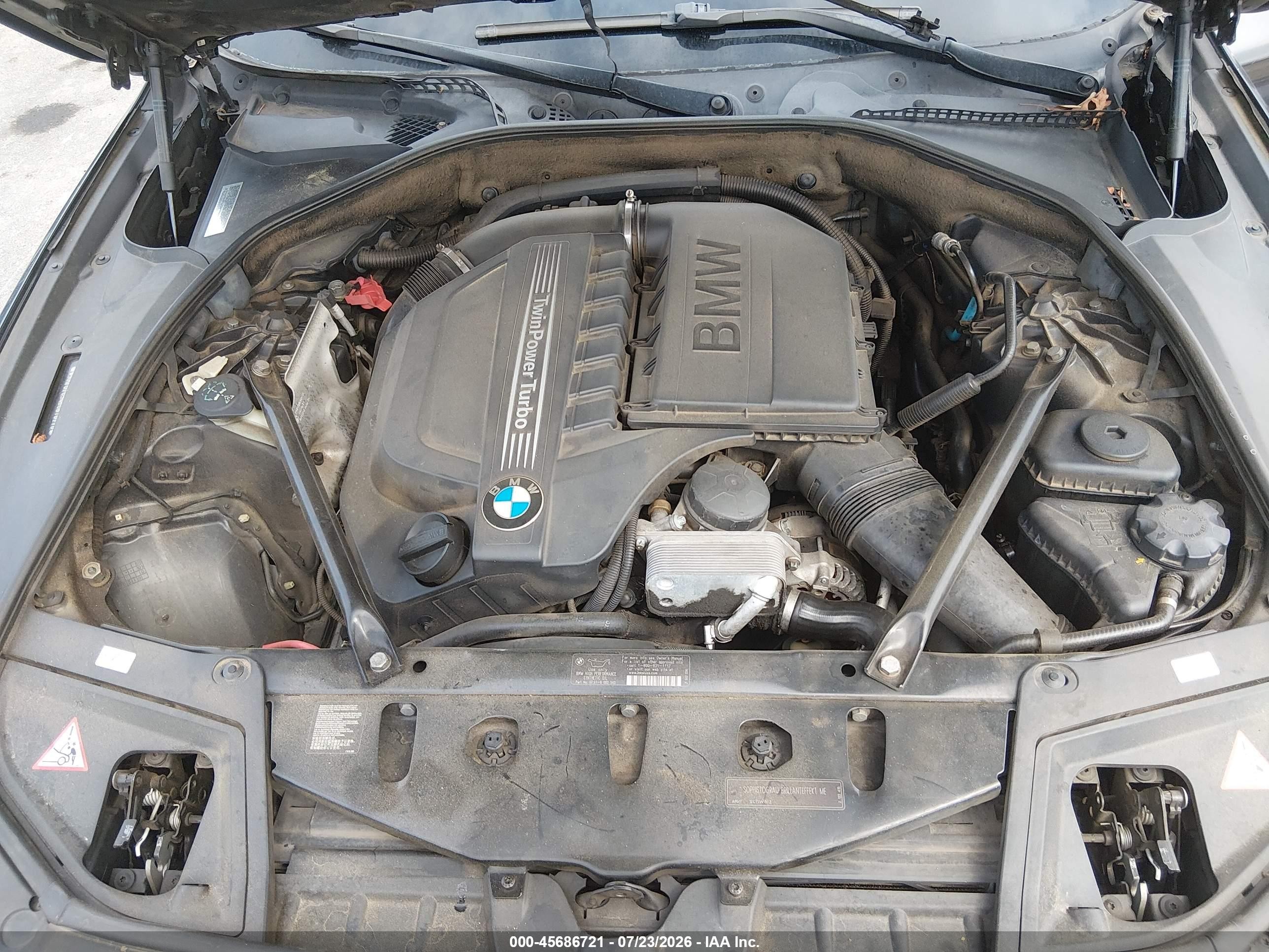 2011 Bmw 535i Xdrive Gray vin: WBAFU7C54BC876776